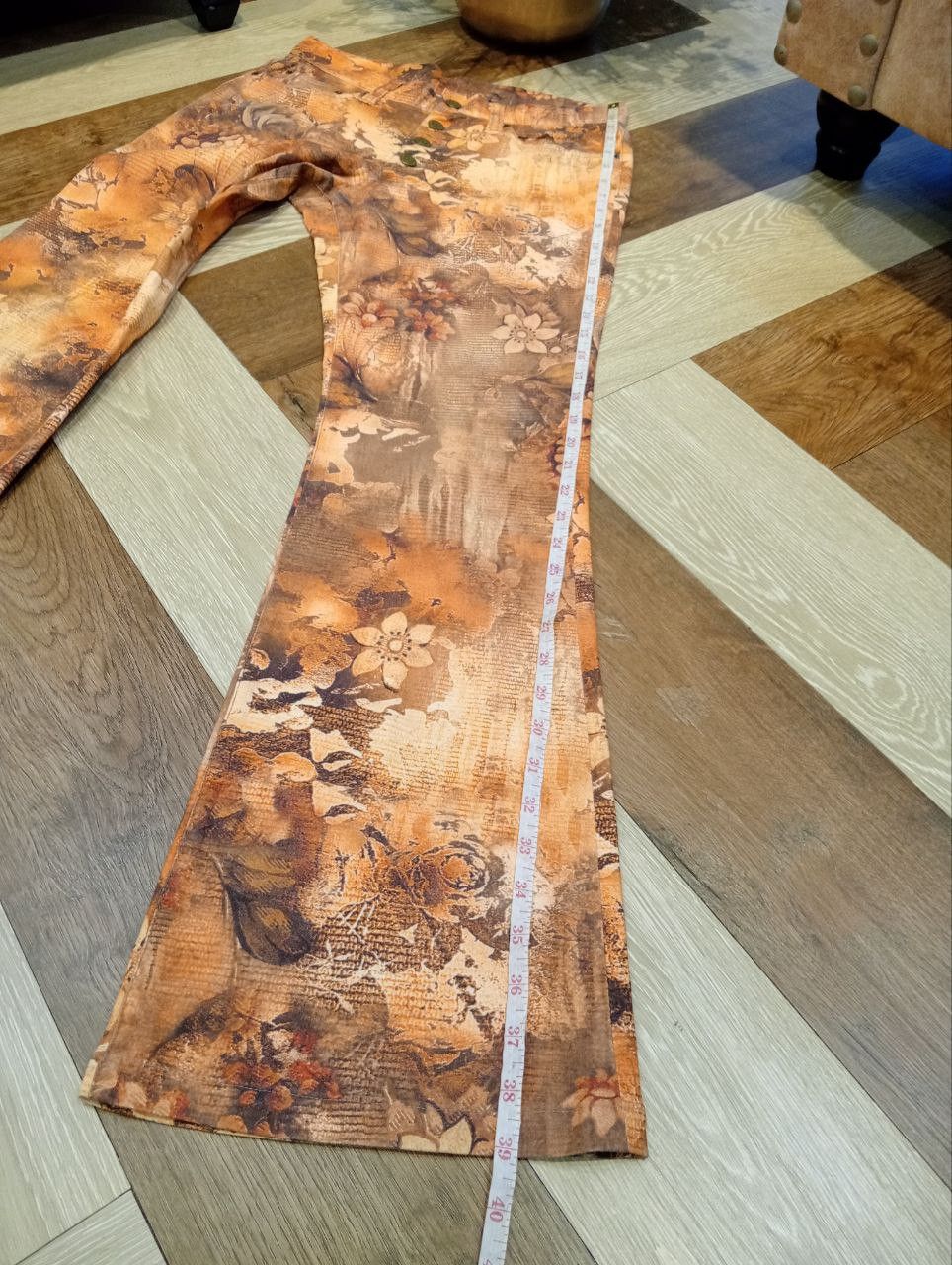 Tornado Mart VINTAGE TORNADO MART JAPAN FLORAL OVERPRINT FLARED TROUSERS Size US 30 / EU 46 - 15 Thumbnail