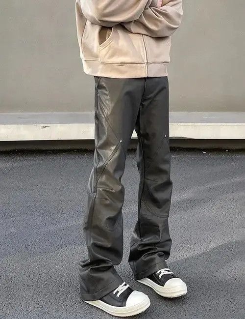 Jean Ishida x Yuri Straight Leg Stacked PU Leather a pant Size US 30 / EU 46 - 4 Thumbnail