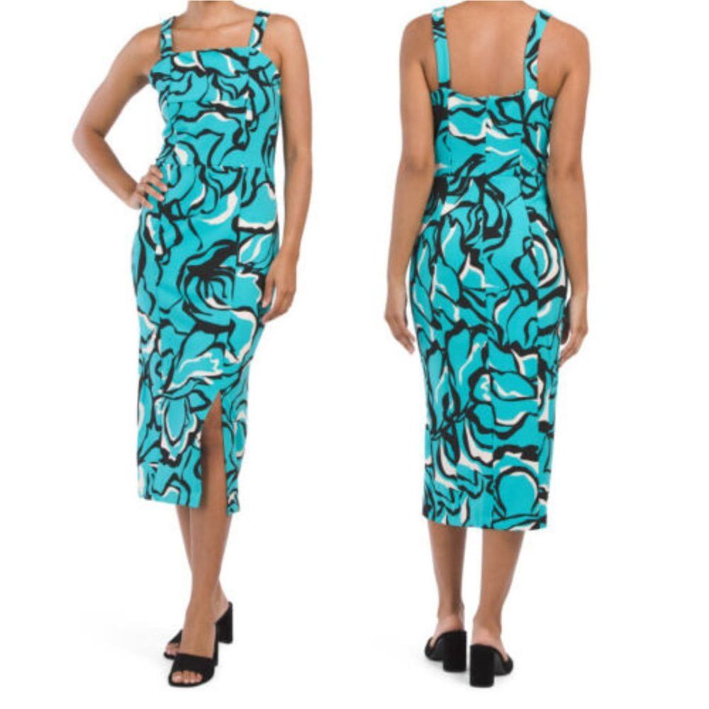 Other NWT New $129 Rachel Roy Hepburn Sleeveless Midi Blue Dress Size XXL / US 16-18 / IT 52-54 - 2 Thumbnail