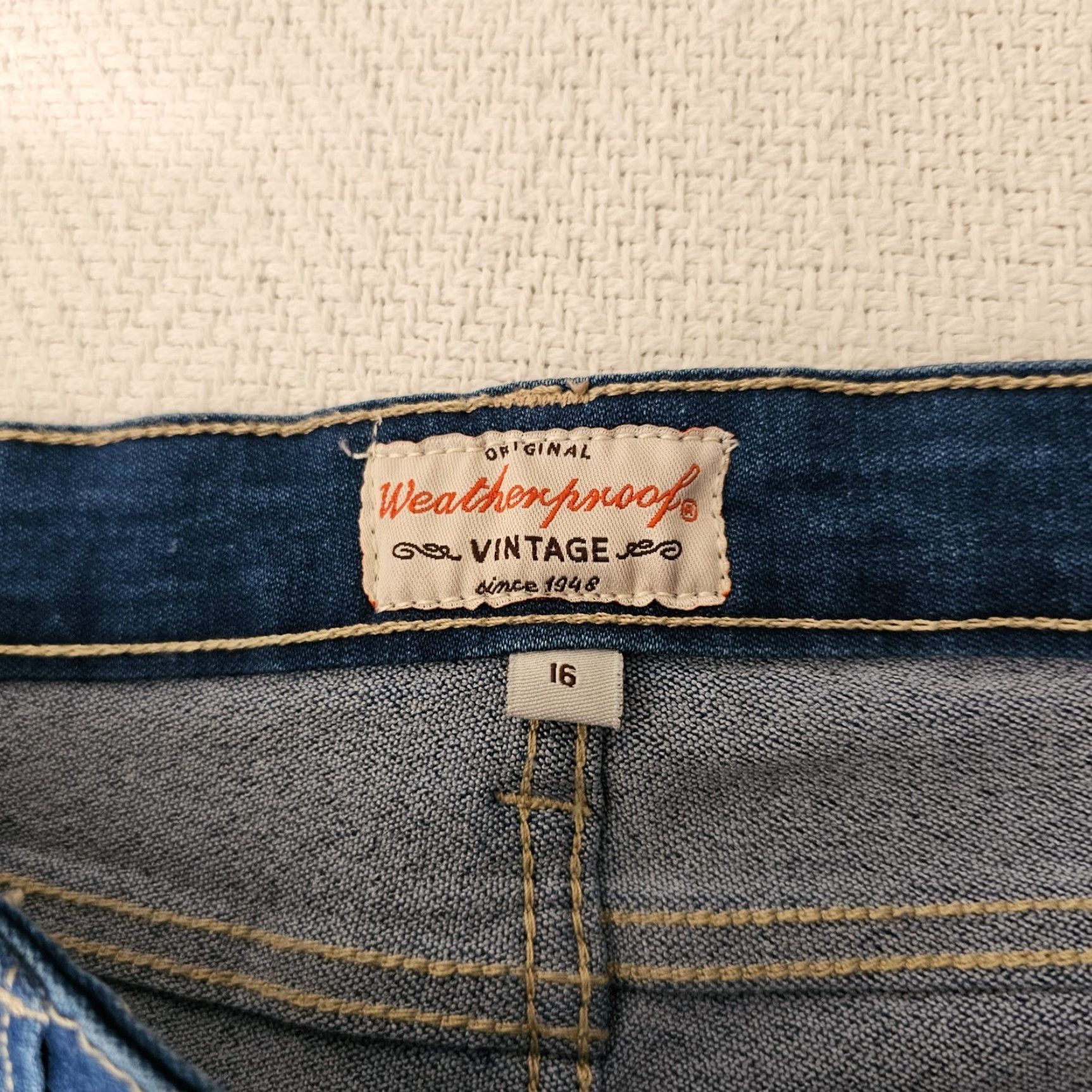 Weatherproof Weatherproof Slim Straight Jeans Women's Size 16 Blue Denim 5-Pocket Stretch Medium Wash Classic Size 38" / US 16 / IT 52 - 3 Thumbnail