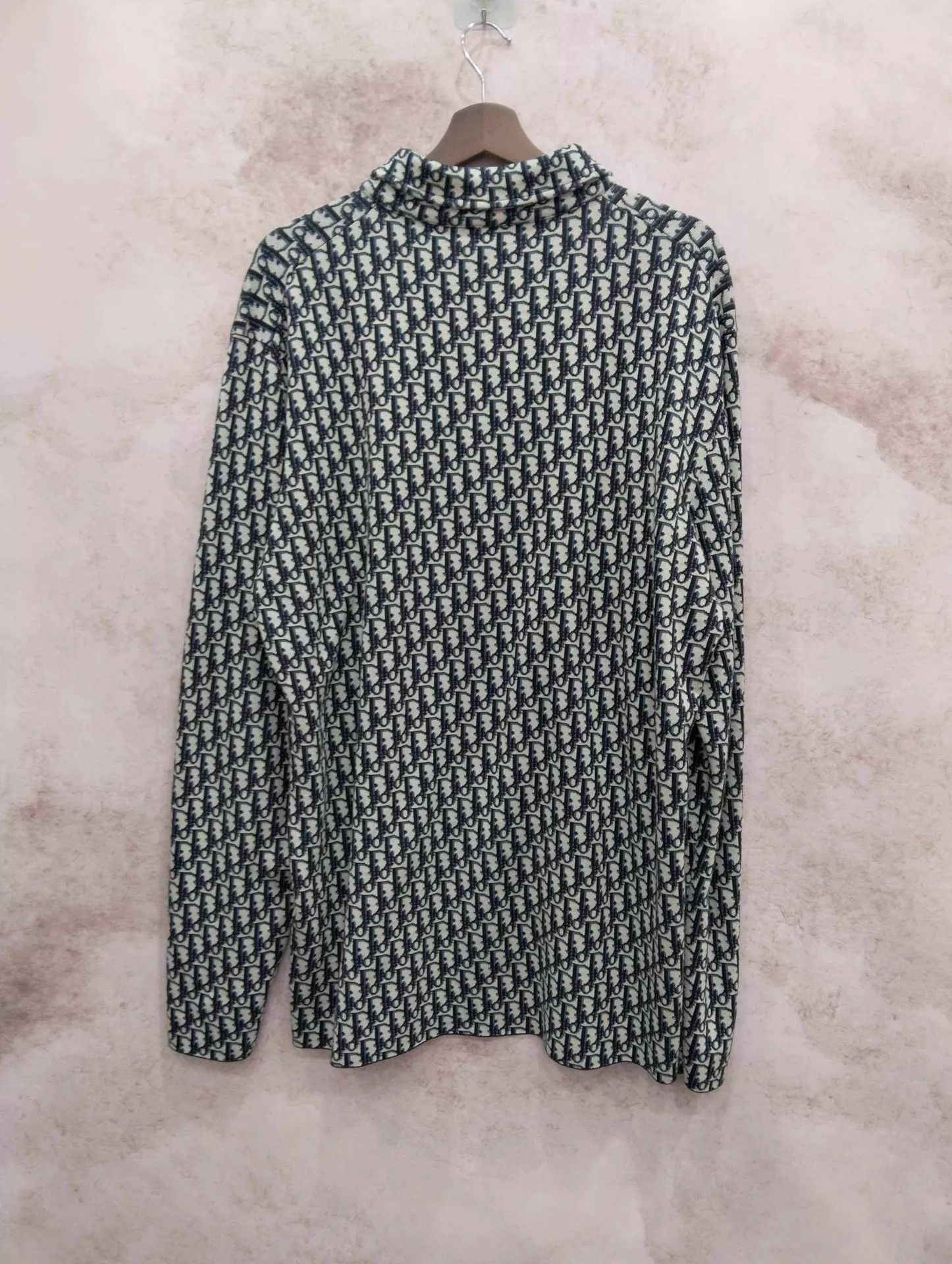 Dior DIOR Classic All Over Logo Print Long Sleeve Shirt XL Size US XL / EU 56 / 4 - 2 Thumbnail