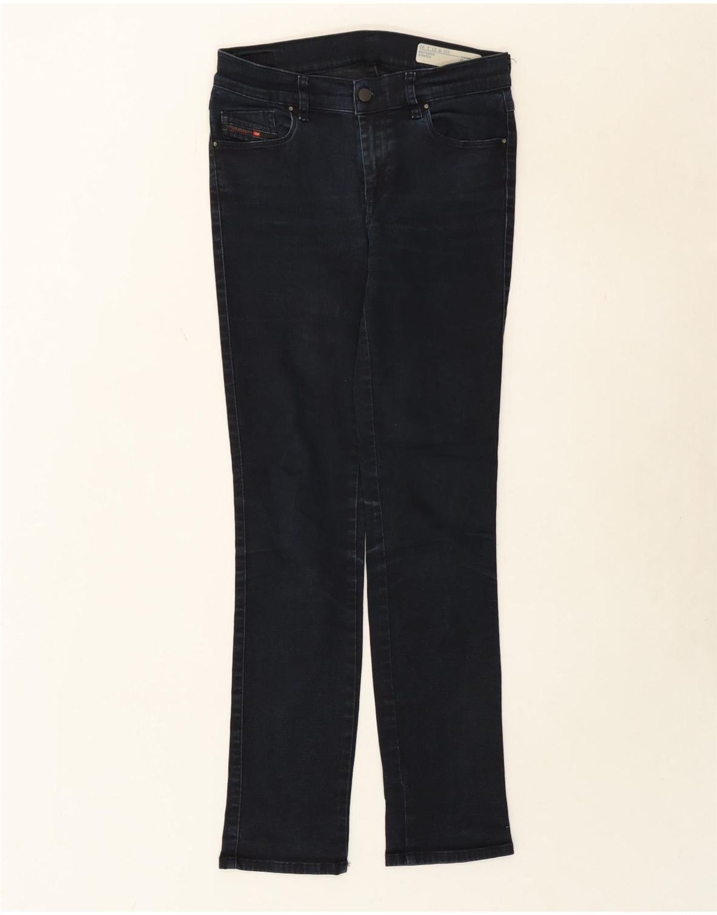 Diesel Womens Sandy Regular Waist Slim Straight Jeans W27 L32 Navy Size 42" / US 20 - 1 Thumbnail