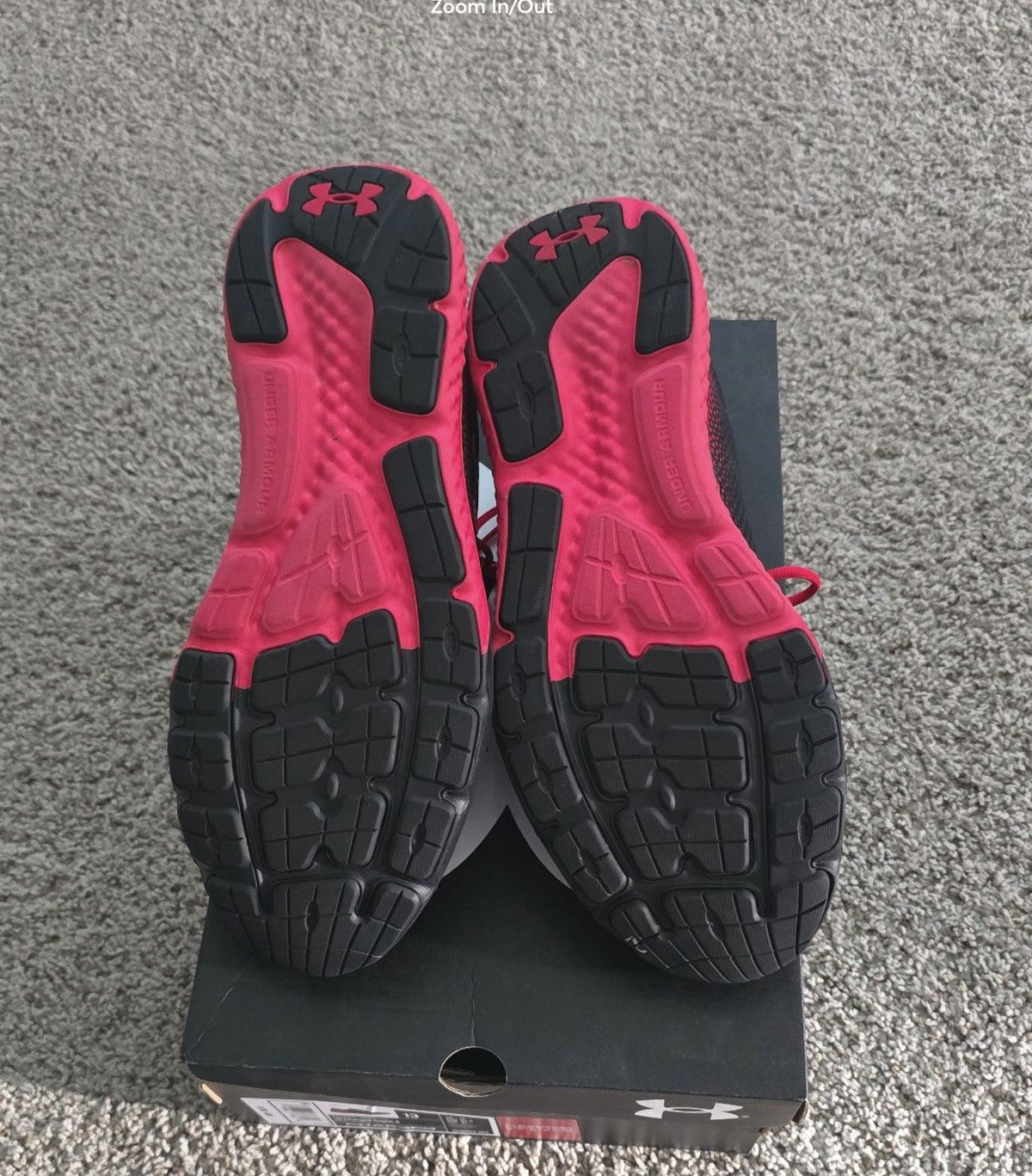 Under Armour Under Armour Charged Rouge 4 Athlete Shoes Black/Red Size 13 Size US 13 / EU 46 - 6 Thumbnail