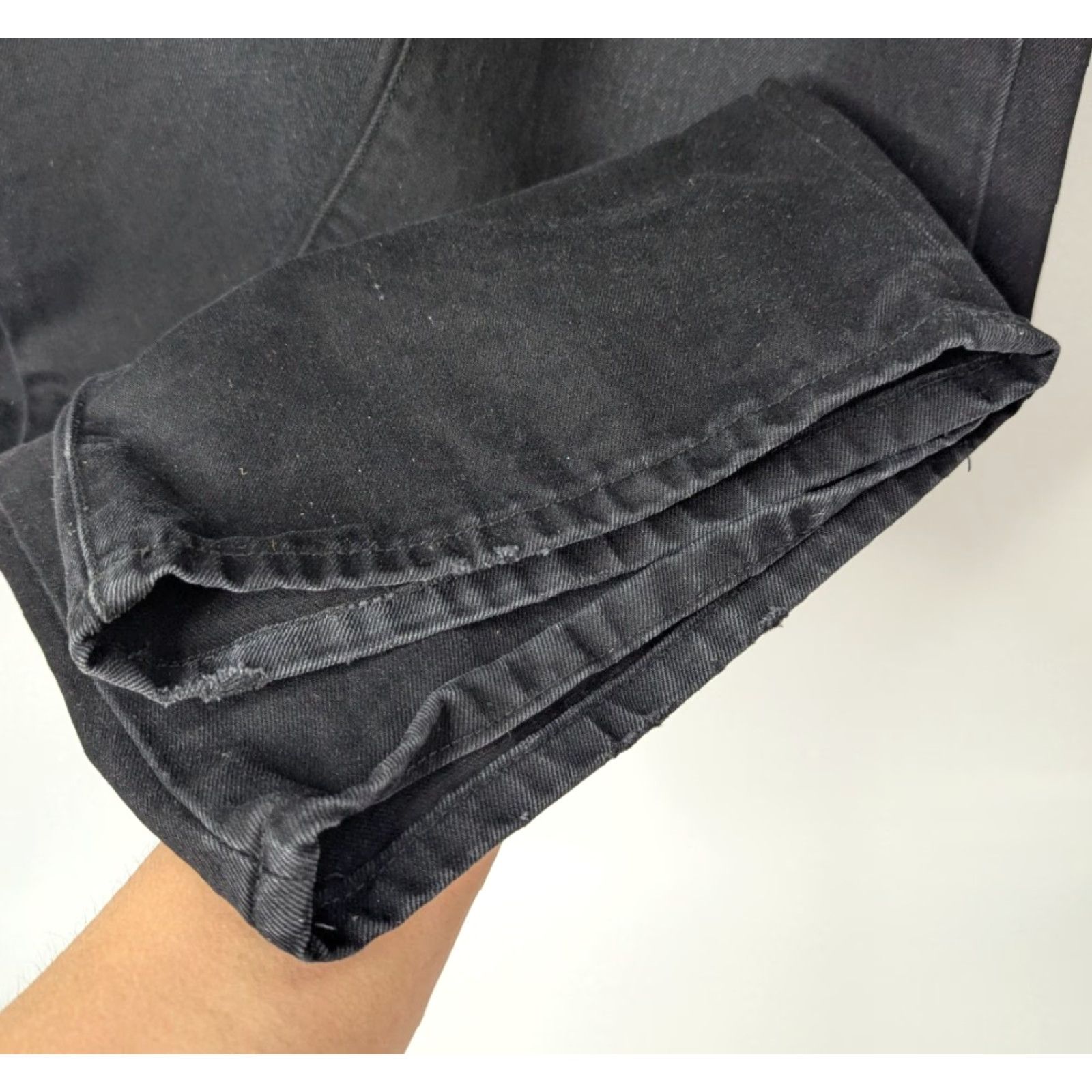 Ecko Unltd. Ecko Unltd. Jeans Baggy Relaxed Fit Mens 42 Black Denim Streetwear Y2K Distress 90s Grunge Hip Hop Bootcut Motion: Black Jeans from Cotton Denim? Size US 42 / EU 58 - 2 Thumbnail