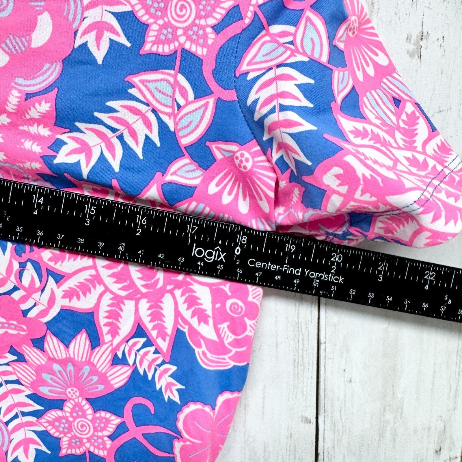 Other Lulu-B Blouse Sz Small V Neck Collared Short Sleeve Floral Size S / US 4 / IT 40 - 6 Thumbnail