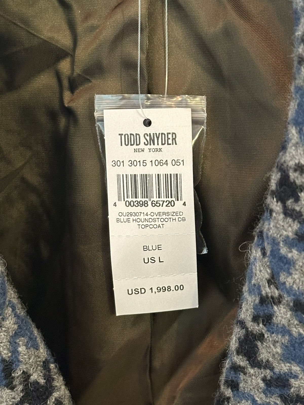Todd Snyder Todd Snyder Italian Oversized Double Breasted Topcoat Size US L / EU 52-54 / 3 - 5 Thumbnail