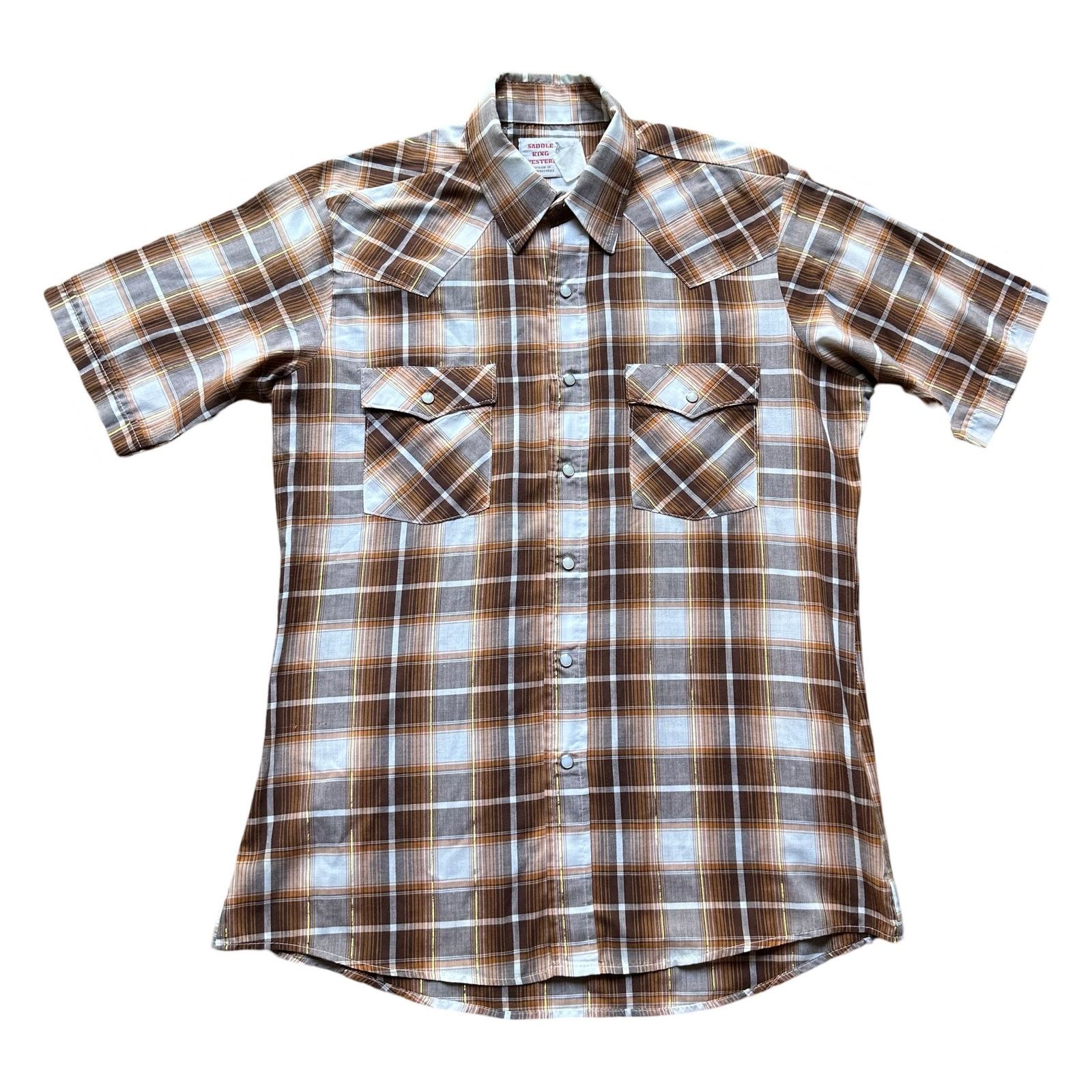 Other Vintage Saddle King Western SS Button Up Size L/XL GUC Size US XL / EU 56 / 4 - 2 Thumbnail