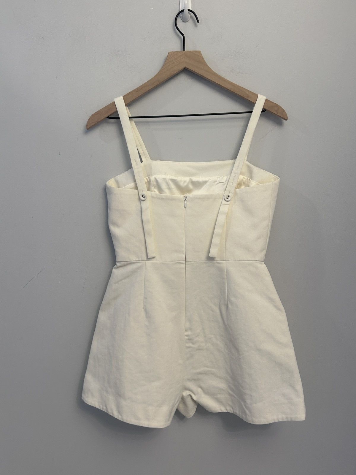 ALEXIS Alexis Arlington Cross Back Playsuit in Off White Large Size 34" / US 12 / IT 48 - 3 Thumbnail