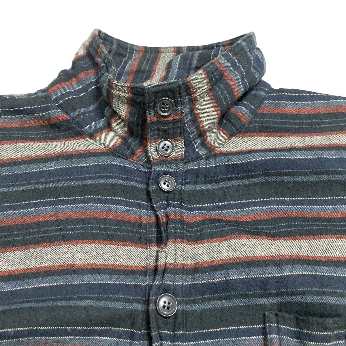 Global Work × Japanese Brand Global Work Stripe cotton jacket button up Size US L / EU 52-54 / 3 - 10 Thumbnail