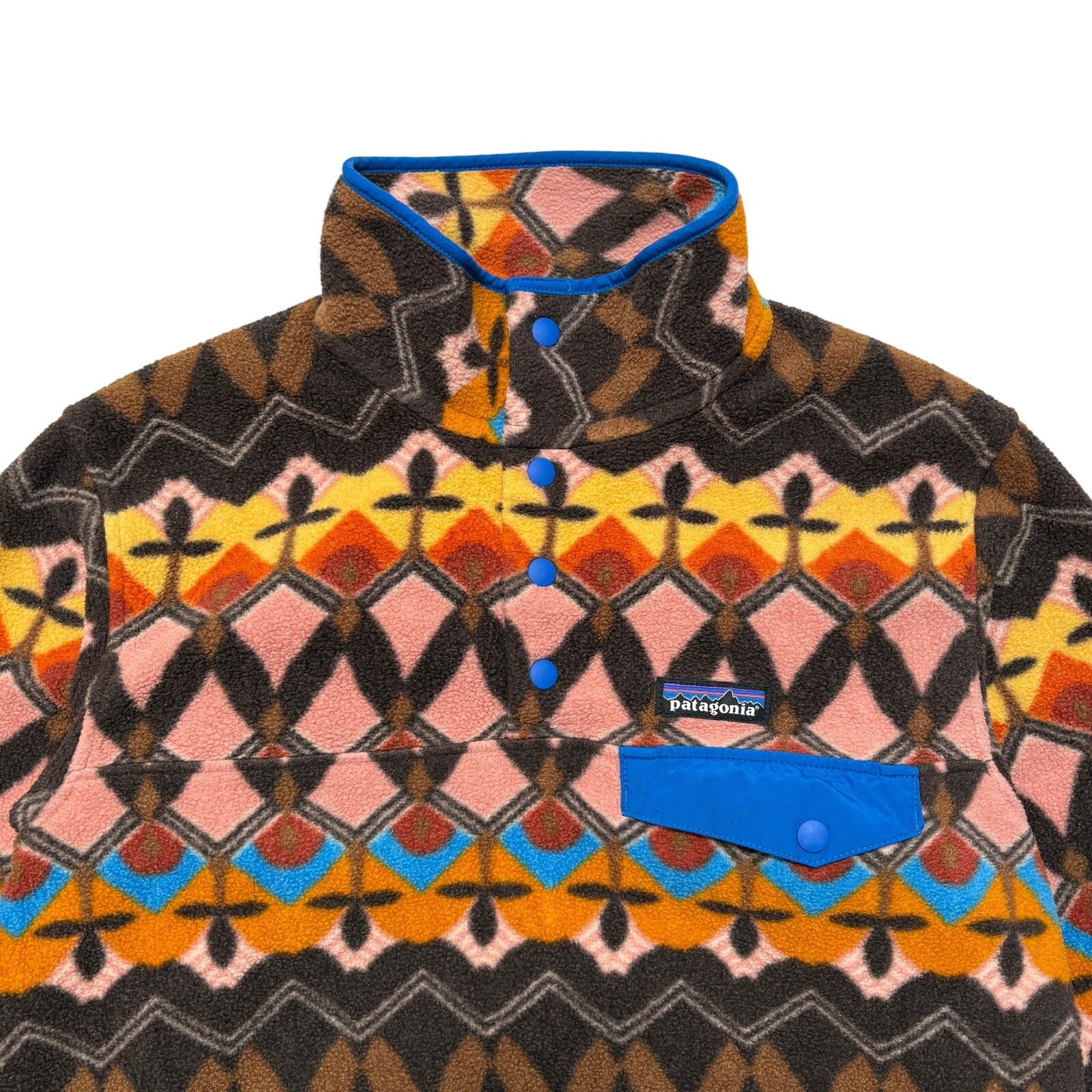 Patagonia Patagonia Synchilla Companions Big Anthos Pink Aztec Sweater Size XS / US 0-2 / IT 36-38 - 2 Thumbnail