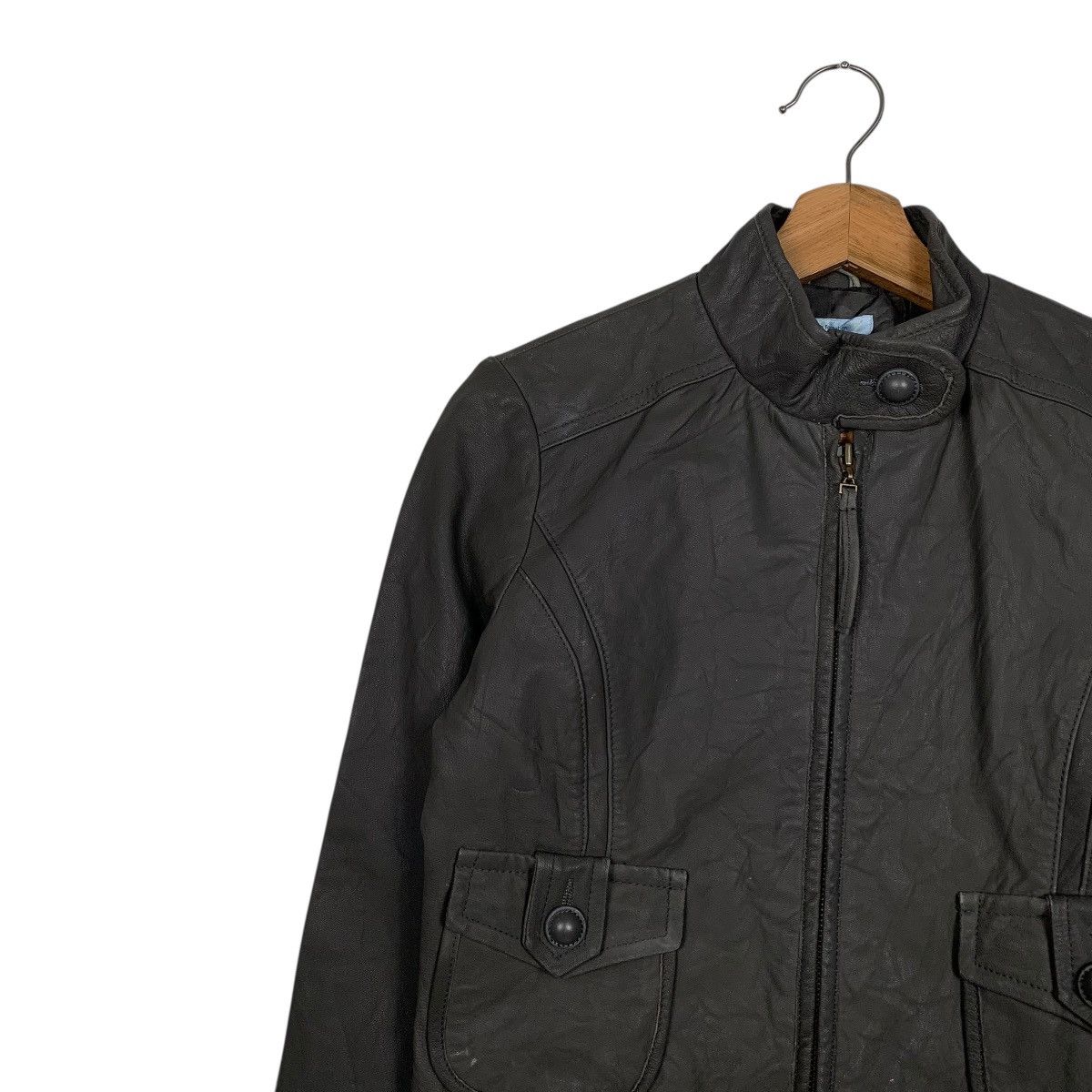Japanese Brand Japanese Brand Eddy Formation Women Leather Jacket Size S / US 4 / IT 40 - 6 Thumbnail