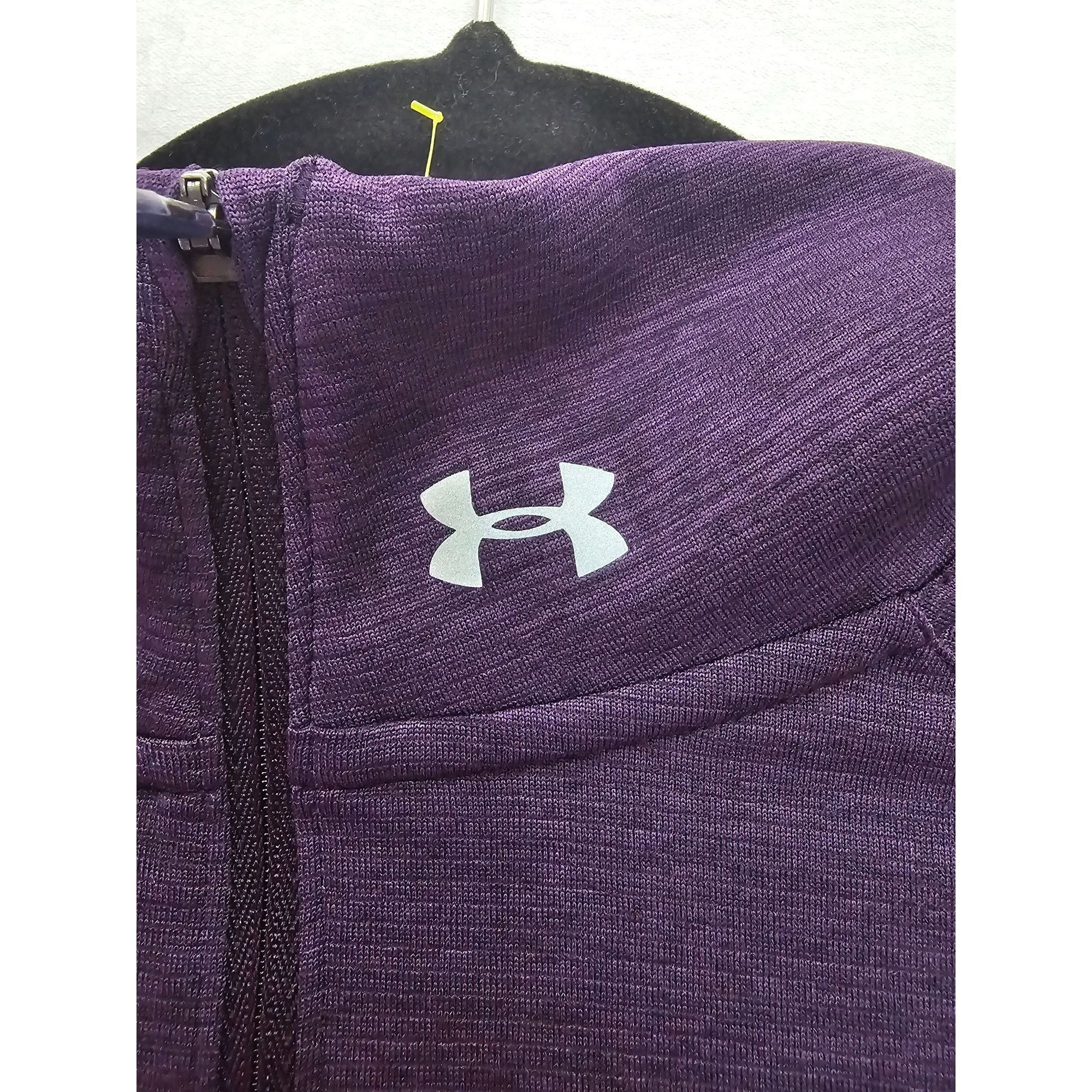 Under Armour Under Armour Women's Fitted 1/4 Zip Pullover Size M Purple Size M / US 6-8 / IT 42-44 - 2 Thumbnail