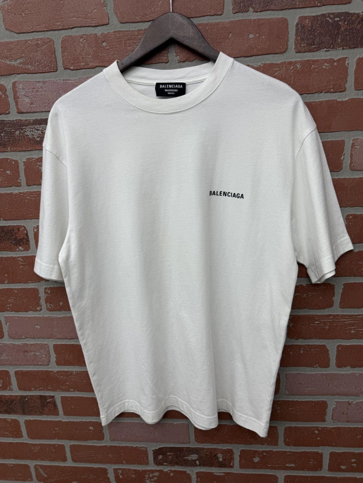Balenciaga Balenciaga White Tee Shirt Back Logo $695 Retail Size XS Size US XS / EU 42 / 0 - 6 Thumbnail