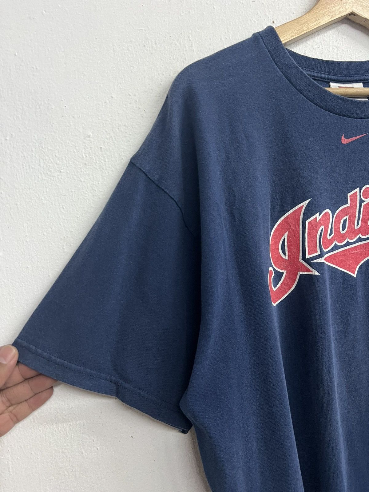 MLB × Nike × Vintage Vintage Rare Y2K Nike Indians MLB Tee Size US L / EU 52-54 / 3 - 6 Thumbnail