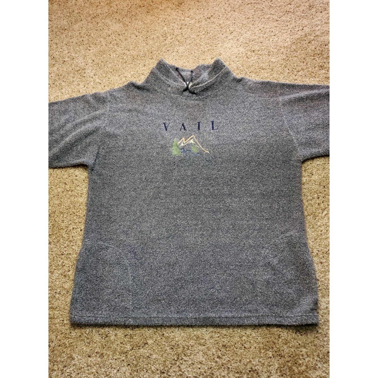 Vintage VINTAGE Over Wear Sweatshirt Adult XL Gray USA Made 90s Pullover Mock Neck Long Sleeve Heavyweight Fleece Cotton Blend Embroidered Logo Mens USA 90s Size US XL / EU 56 / 4 - 3 Thumbnail