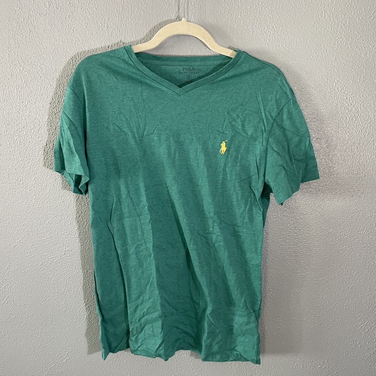 Polo Ralph Lauren Teal/Green Polo Ralph Lauren V Neck T Shirt Men’s Size S Size US S / EU 44-46 / 1 - 1 Thumbnail