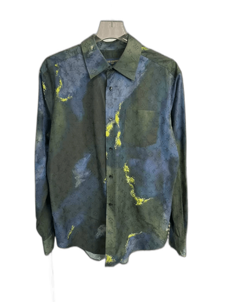 Louis Vuitton Louis Vuitton Colorful Tie-Dye Shirt-yf Size US L / EU 52-54 / 3 - 1 Thumbnail
