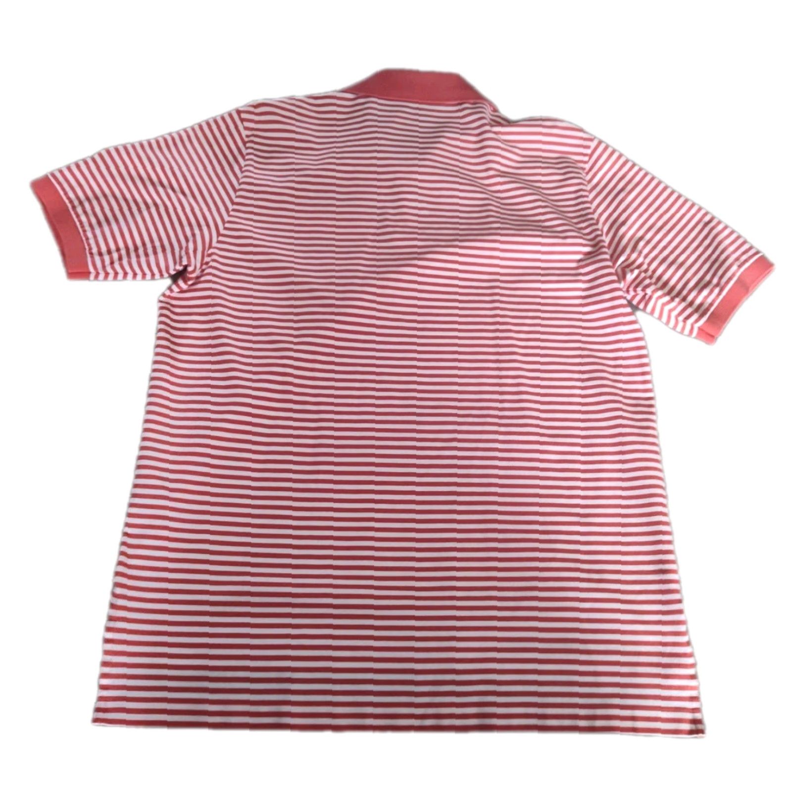 Ralph Lauren Ralph Lauren Polo Golf Shirt Mens Large Pink Striped Classic Logo Bellerive Country Club 90s Preppy Size US L / EU 52-54 / 3 - 2 Thumbnail