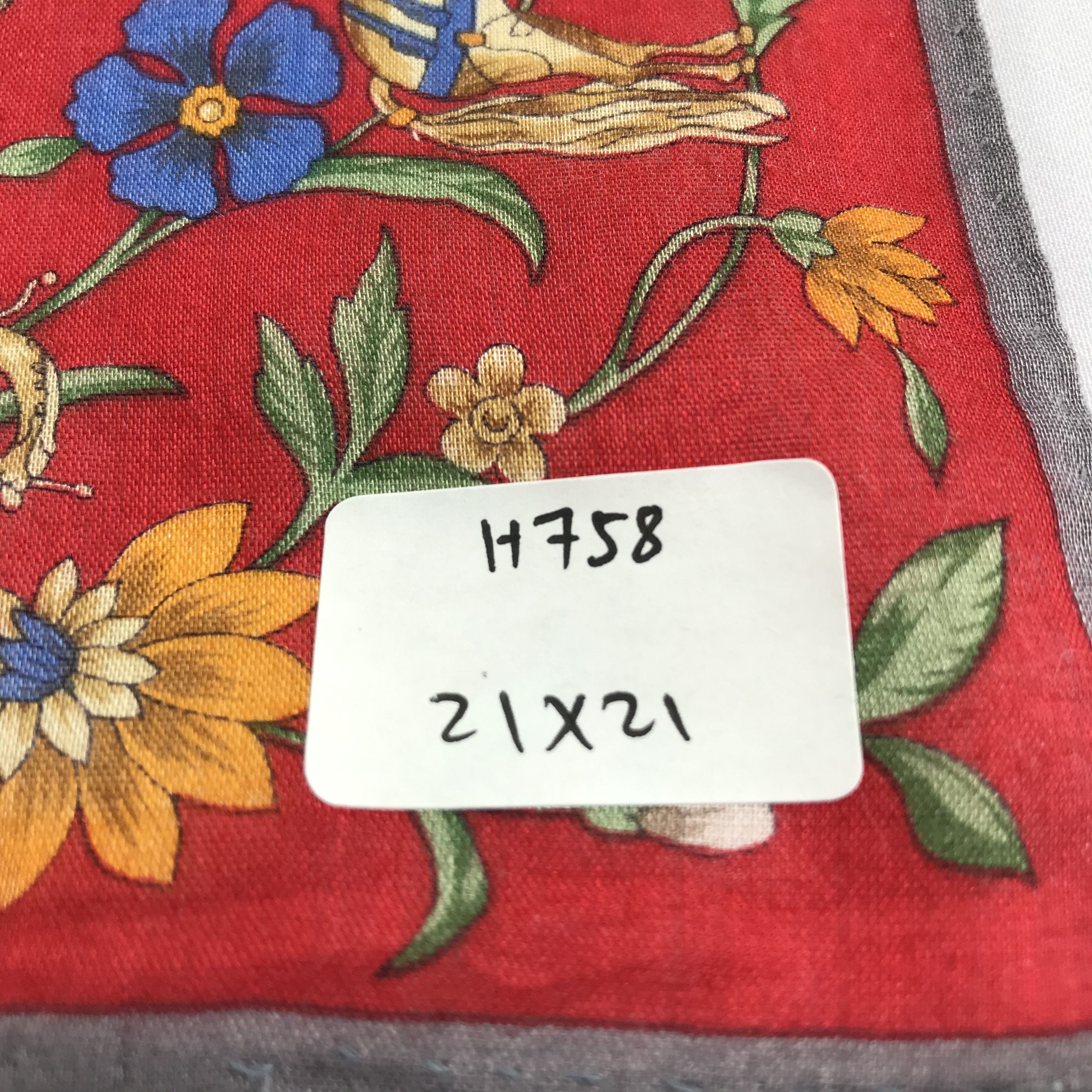 Celine Celine Floral Handkerchief Neckerchief Bandana H758 Size ONE SIZE - 5 Thumbnail