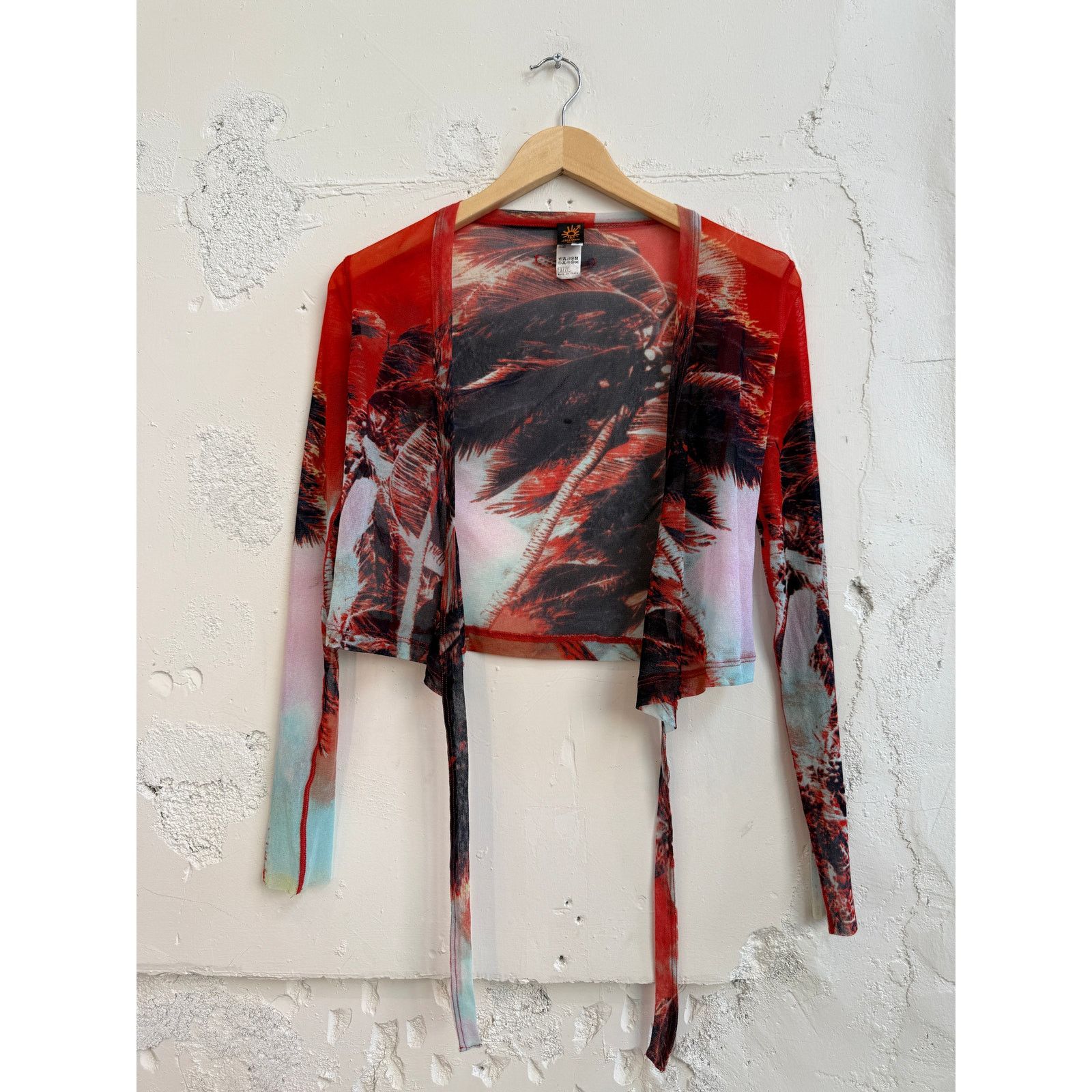 Jean Paul Gaultier Vintage Jean Paul Gaultier Soleil Mesh Palm Tree Print Top Size S / US 4 / IT 40 - 1 Thumbnail