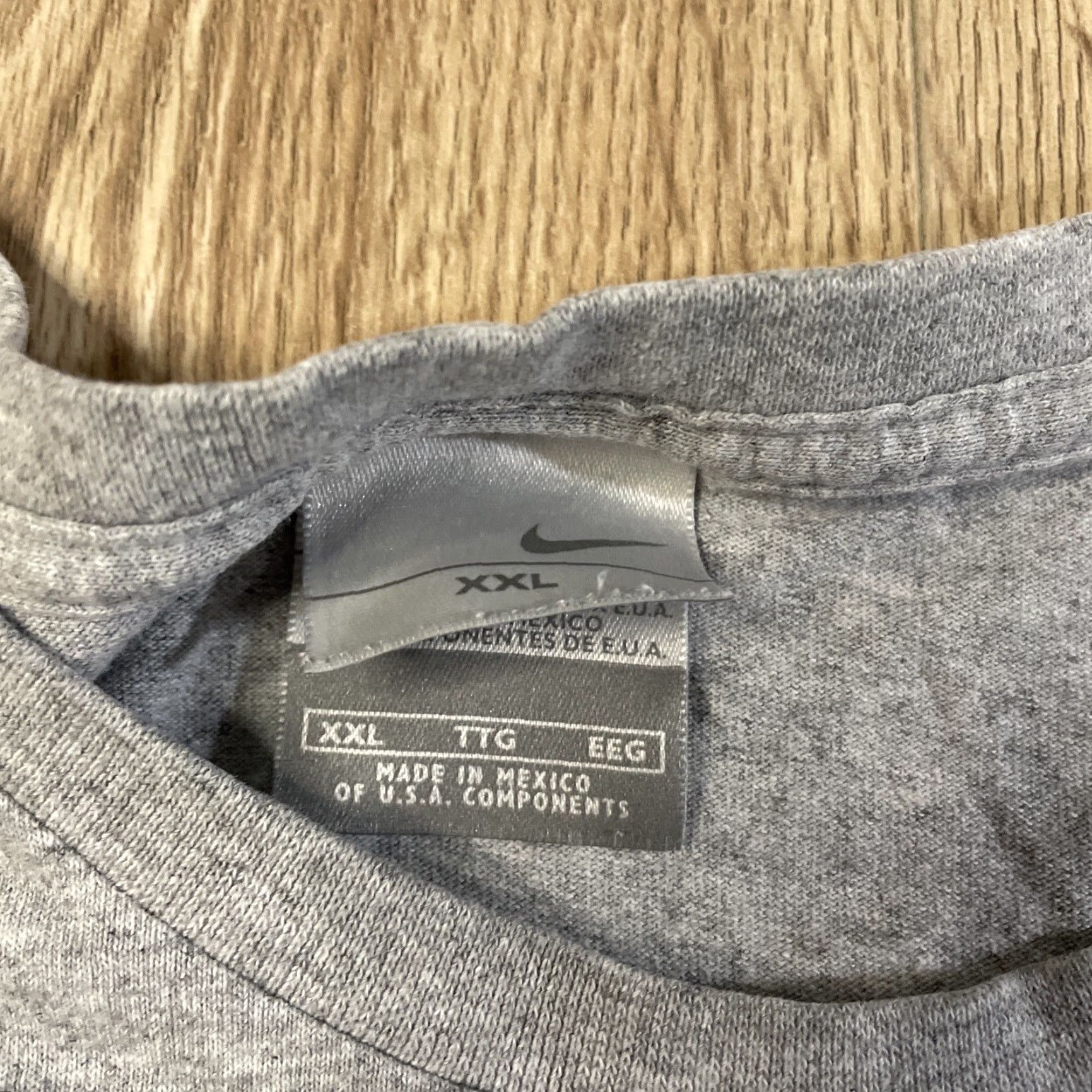 Nike Nike Men's Football T-Shirt XXL Gray Sportswear Size US XXL / EU 58 / 5 - 3 Thumbnail