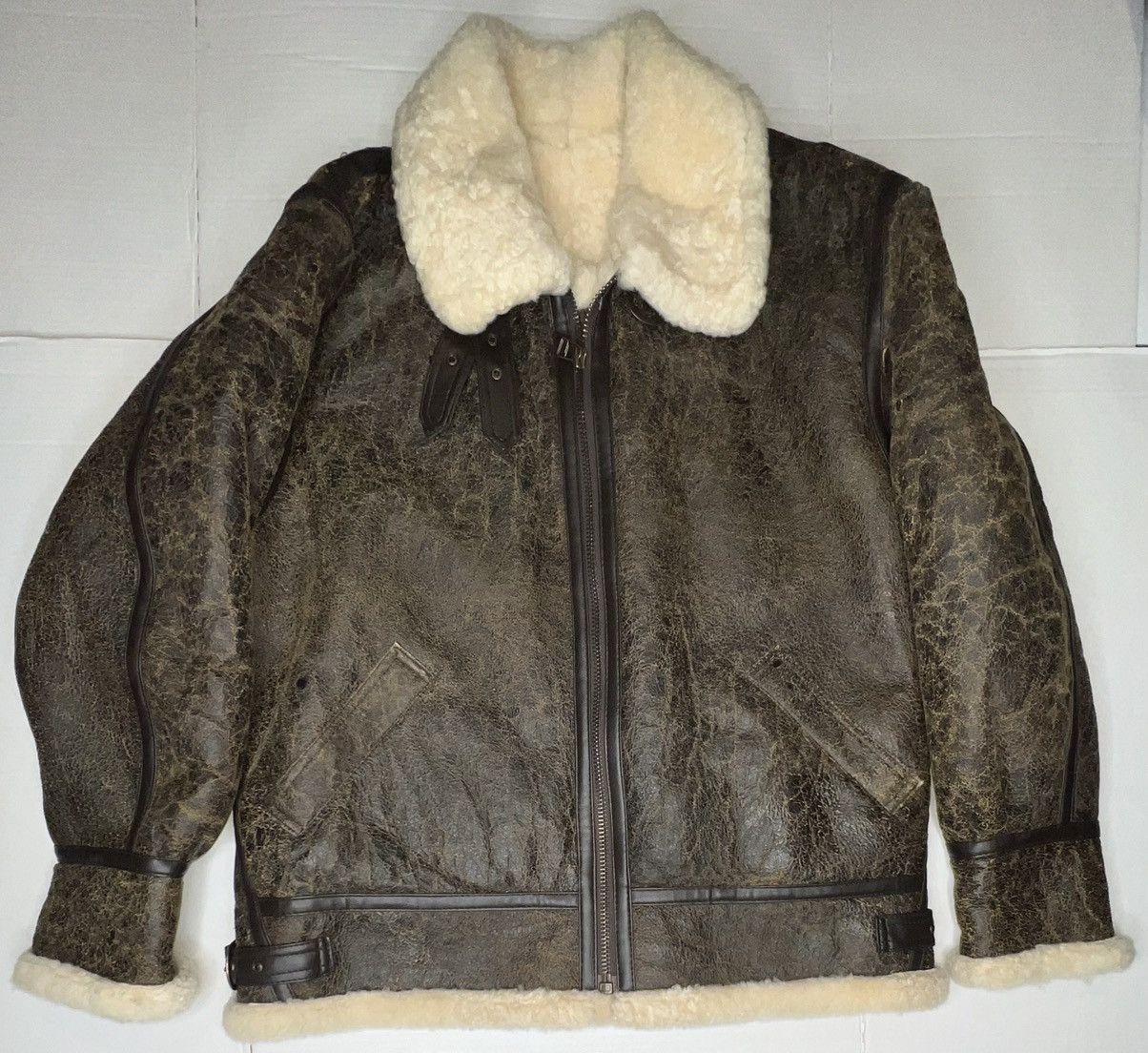 Us Army Air Force Aviation Type B-3 Shearling Jacket Xl