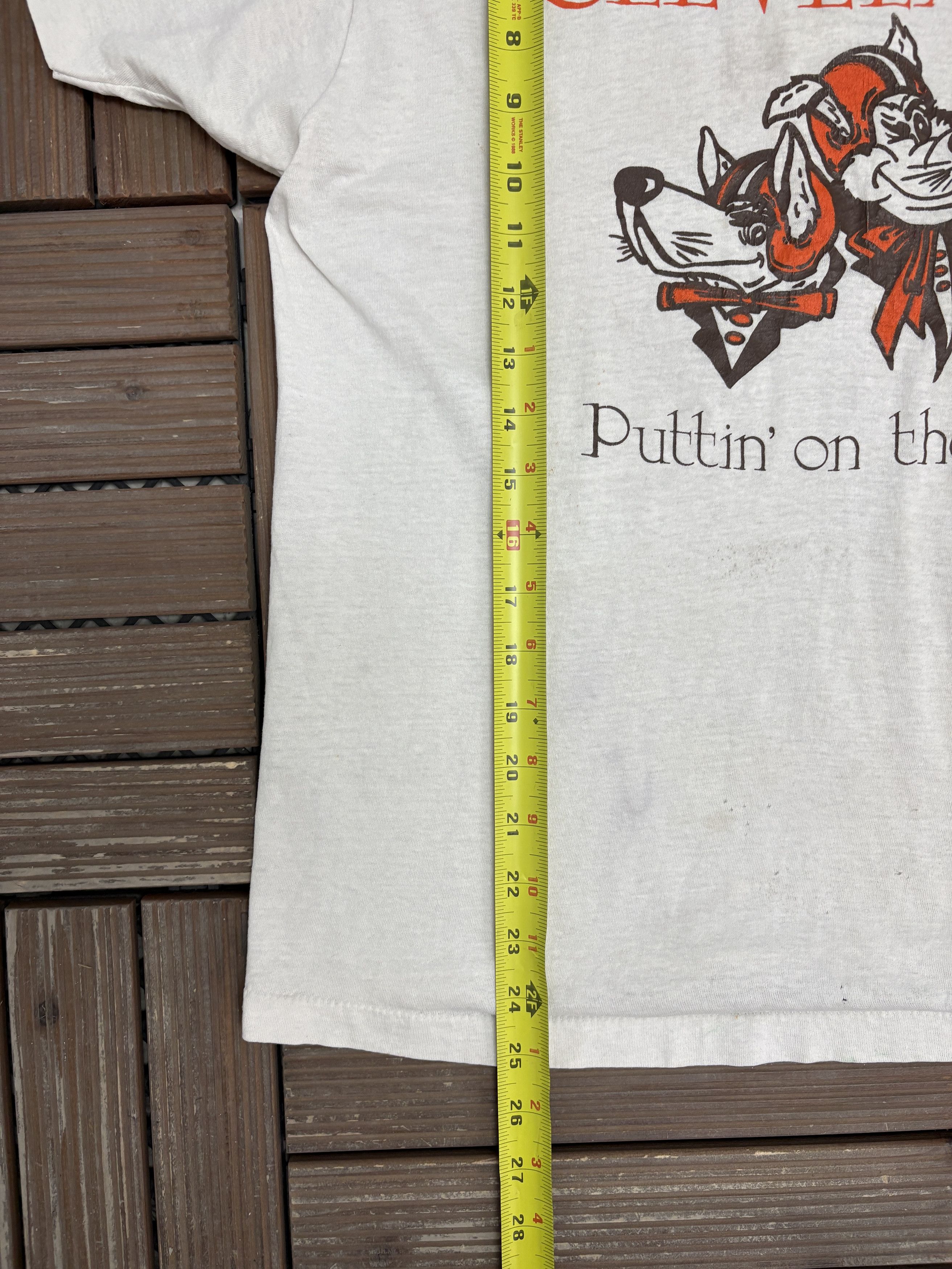 Vintage Cleveland Browns Puttin' On The Dawg Vintage T-Shirt Tee Size US XL / EU 56 / 4 - 8 Thumbnail