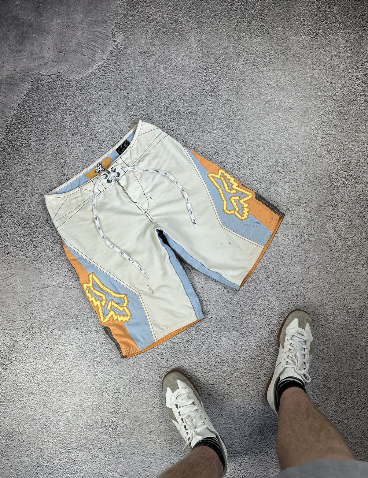 Fox Racing Vintage Fox Baggy Short Washed Y2K Distressed Japan Style Size US 32 / EU 48 - 2 Thumbnail