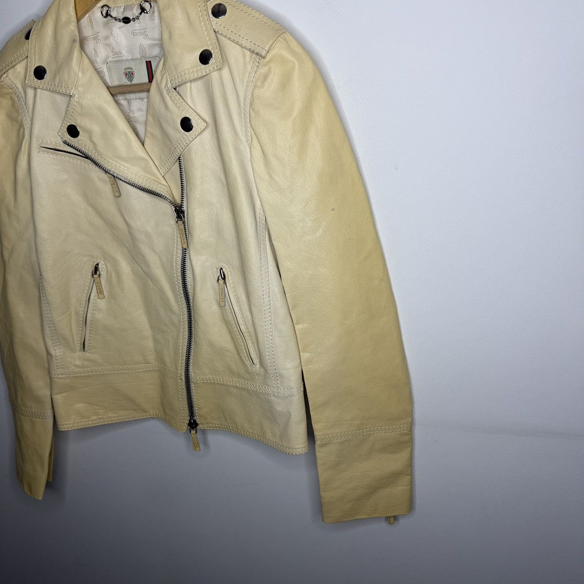 Gucci Gucci Leather Jacket Biker by Tom Ford Y2K Size XS / US 0-2 / IT 36-38 - 2 Thumbnail