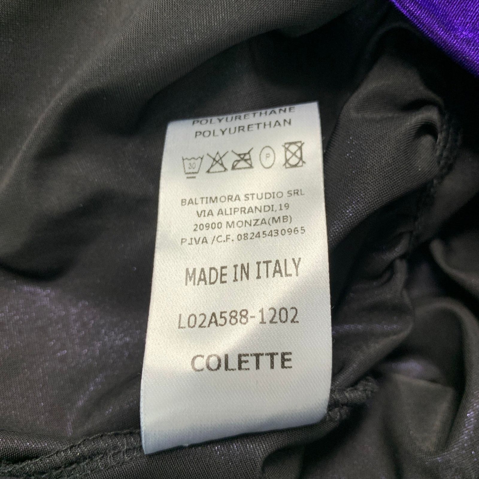 THE ANDAMANE THE ANDAMANE Purple Polyester Elastane Long Sleeve Dress Size S / US 4 / IT 40 - 6 Thumbnail