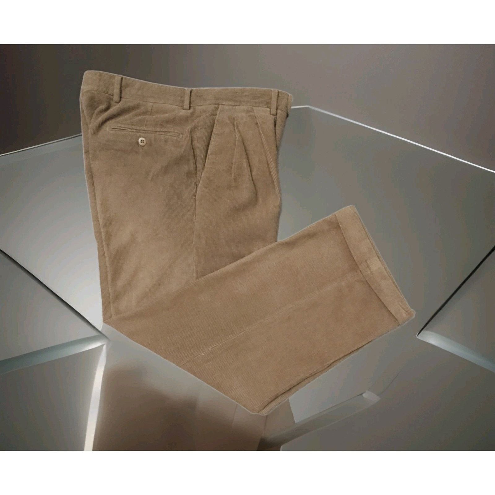 Ermenegildo Zegna ERMENEGILDO ZEGNA Soft Brown Corduroy Casual Pant 32×27 Size US 32 / EU 48 - 2 Thumbnail
