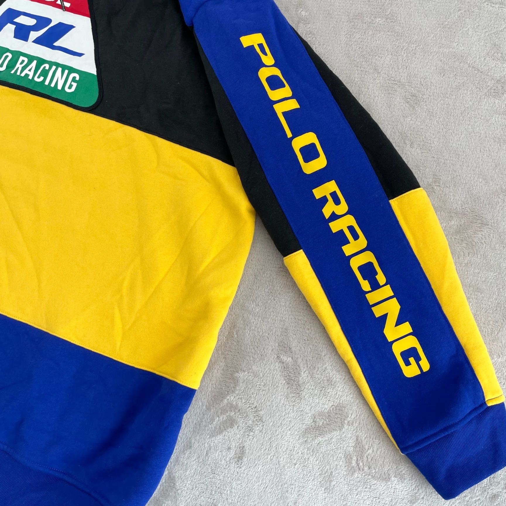 Polo Ralph Lauren Polo Ralph Lauren 92 Racing Sweatshirt Men 2XLT Multi ColorBlock PRL1 Funnel Shirt Pullover Cars Designer Graphic Print Racing Mens Blue 90s Size US XXL / EU 58 / 5 - 5 Thumbnail