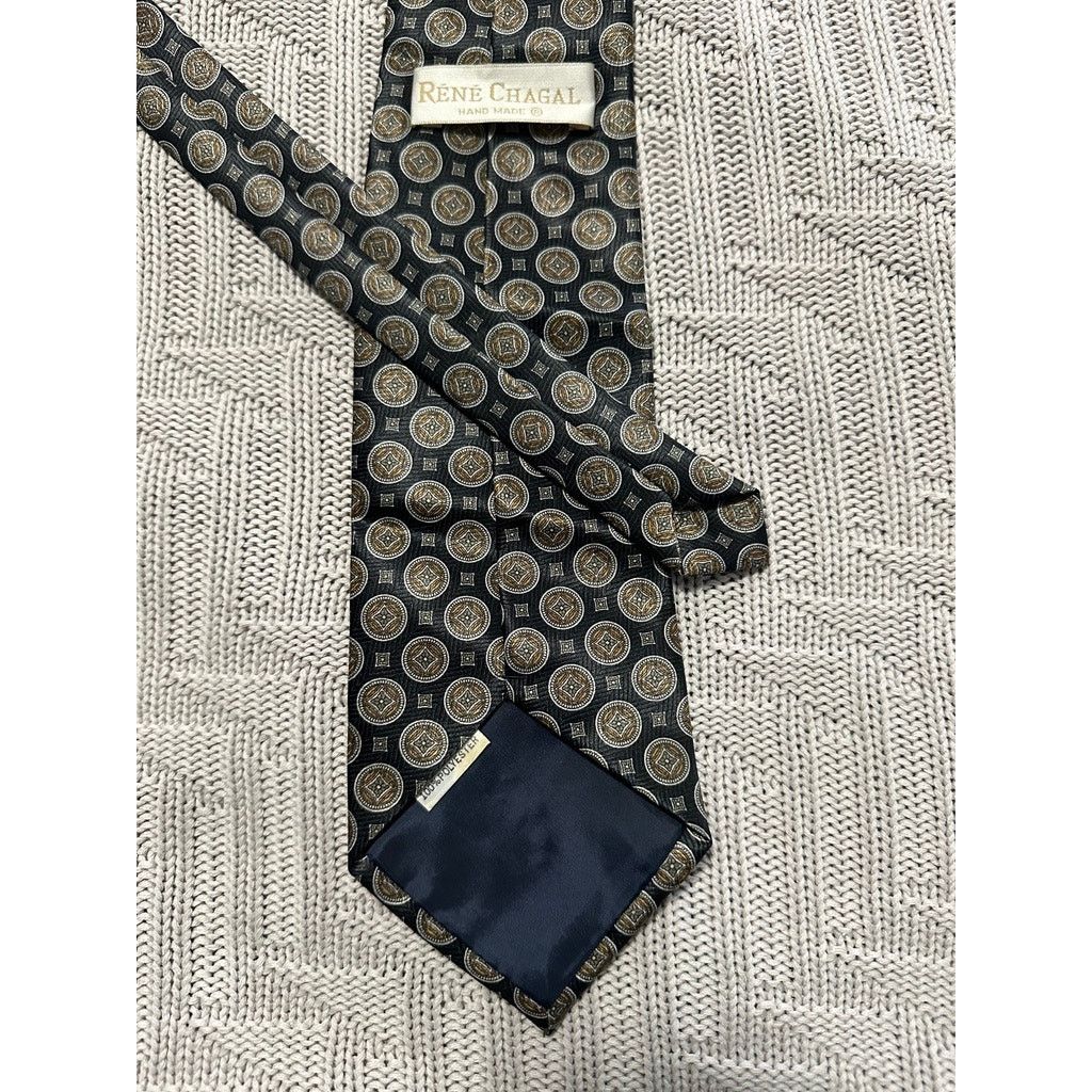 Vintage Vintage Rene Chagal black polyester tie Size ONE SIZE - 3 Thumbnail