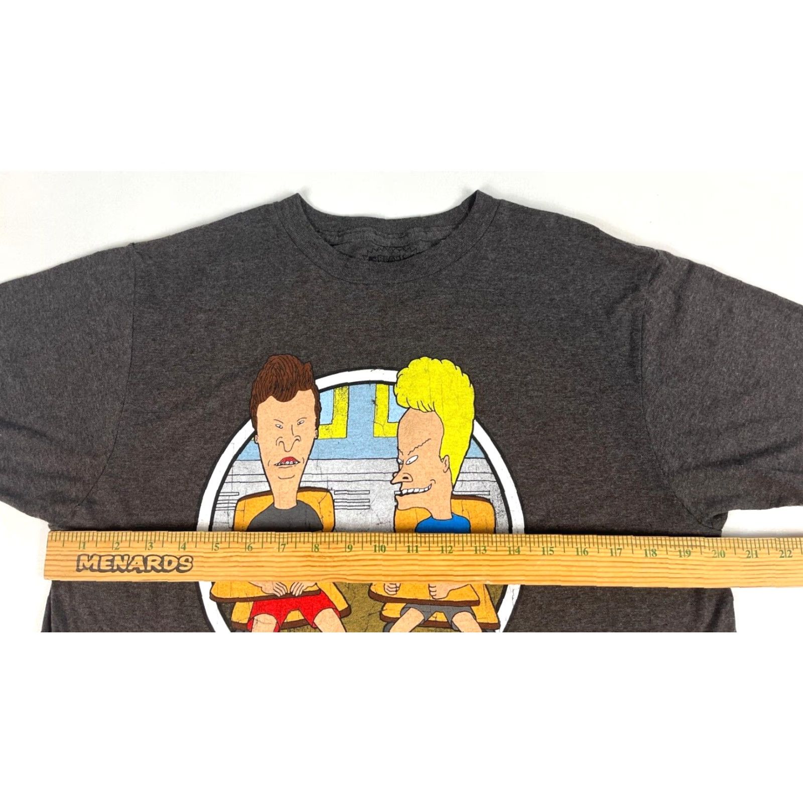 Vintage Beavis and Butt-Head MTv T-Shirt Unisex Adults Sz M Gray Crew Neck Short Sleeve Graphic Print Mike Judge 90s Cartoon Rock Size US M / EU 48-50 / 2 - 8 Thumbnail