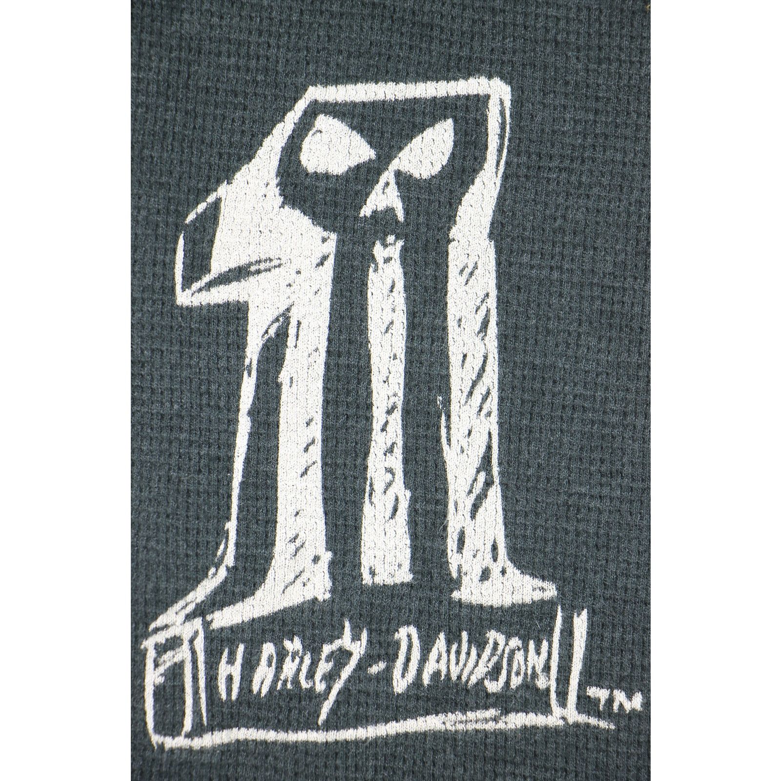 Harley Davidson Harley Davidson Skull Number #1 Punisher Thermal Tee T Shirt Size US XL / EU 56 / 4 - 4 Thumbnail