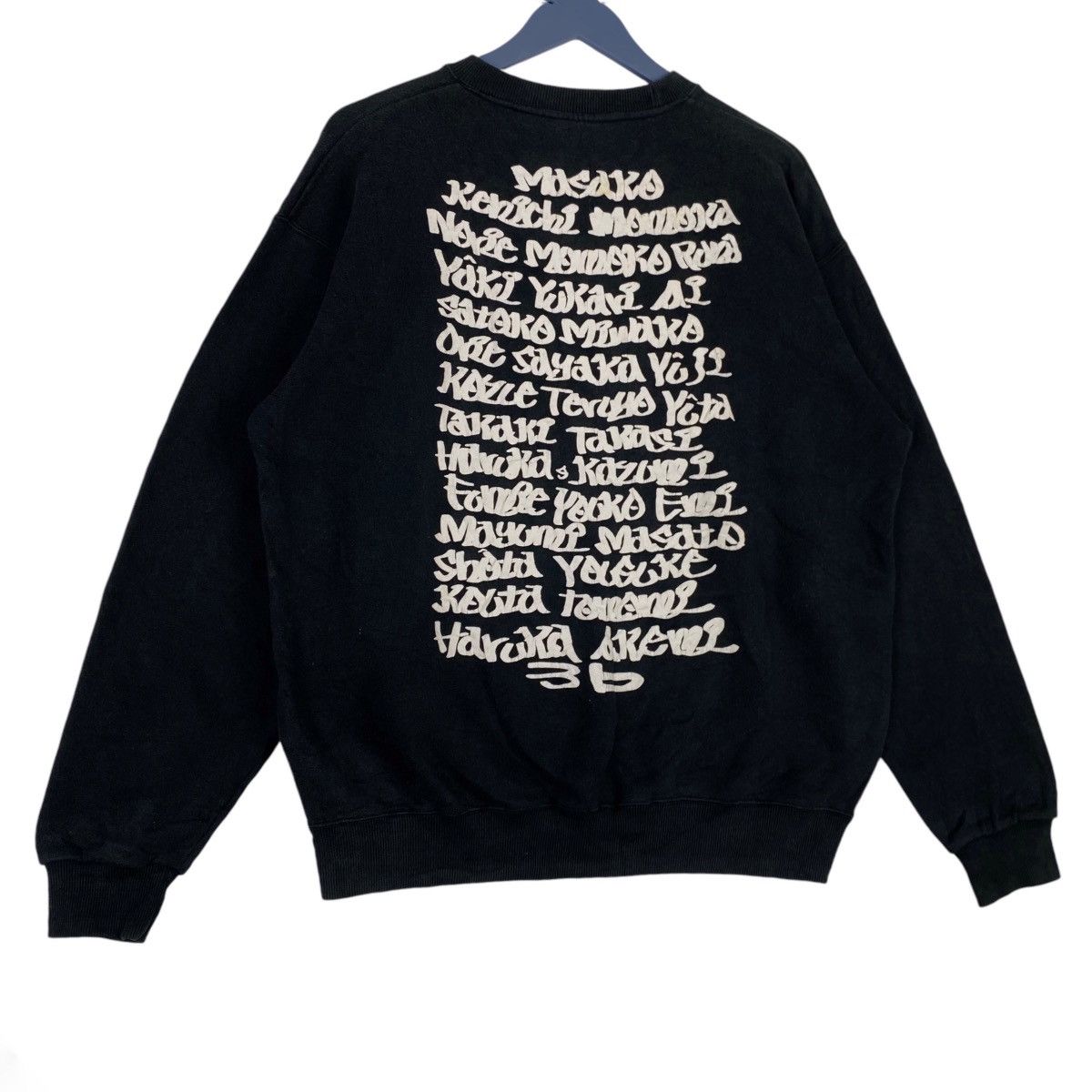 Vintage Vintage Prinstar Printed Crewneck Sweatshirt Black Size US L / EU 52-54 / 3 - 3 Thumbnail