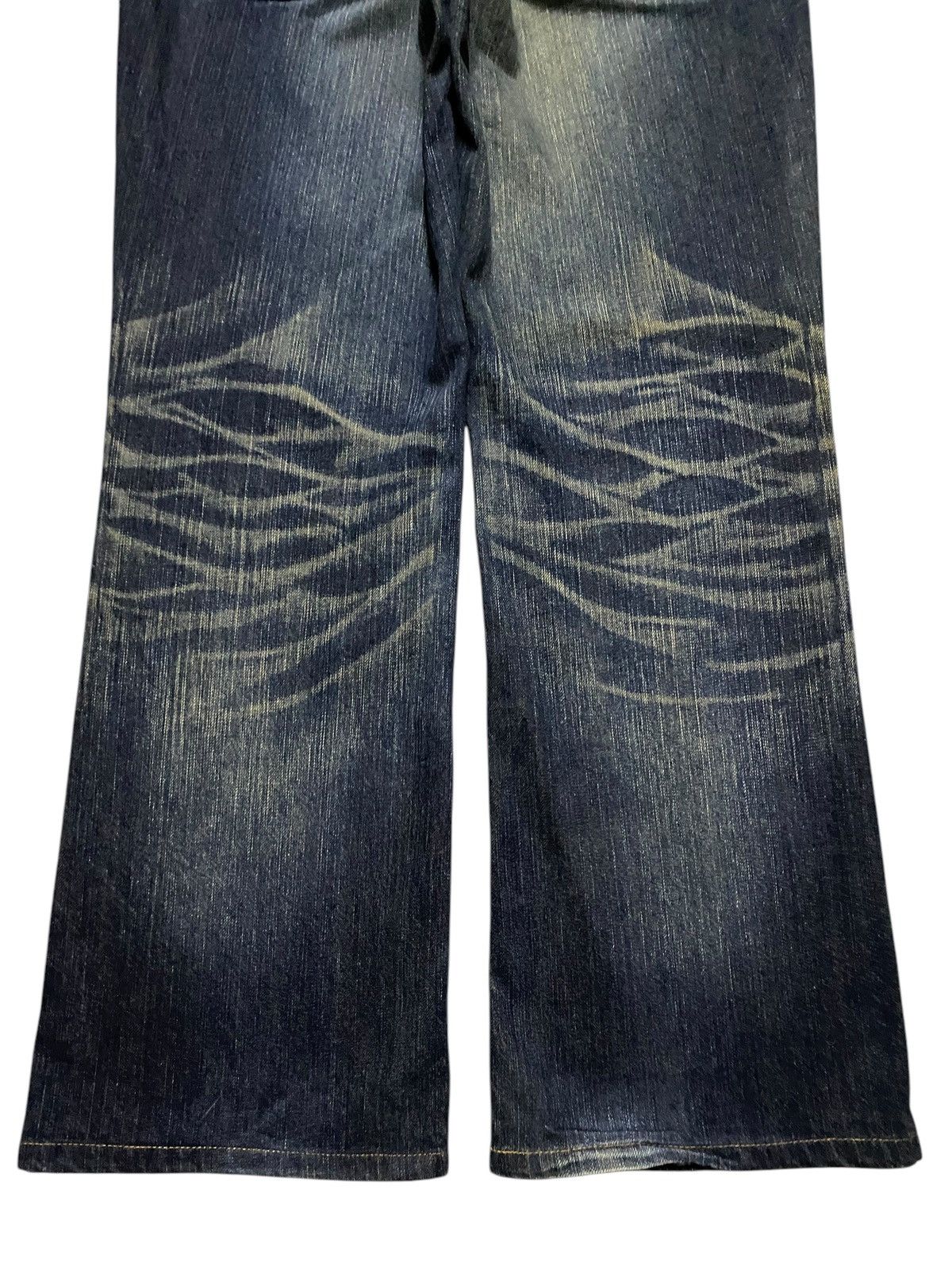 Edwin Vintage Edwin XVS Mud Wash Distressed Flare Jeans Size US 32 / EU 48 - 6 Thumbnail