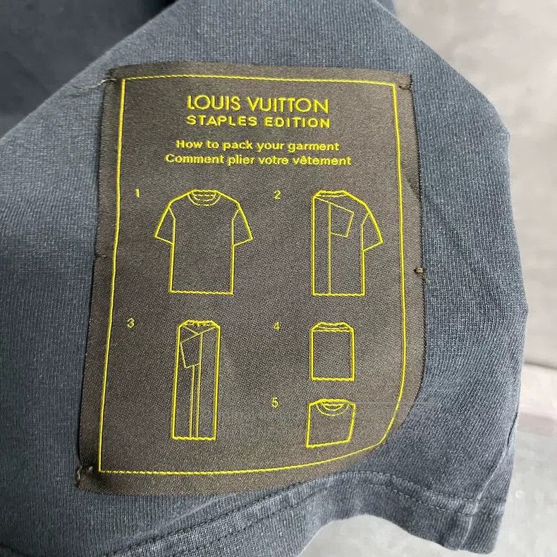 Louis Vuitton Louis Vuitton Grey Back Label Crew Neck Short Sleeve T-Shi Size US XXL / EU 58 / 5 - 6 Thumbnail