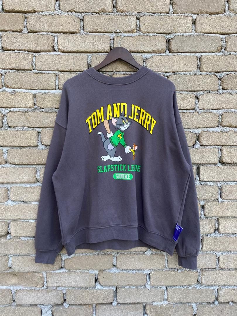 Cartoon Network Tom And Jerry Be One Soul Sequence Crewneck Sweatshirt Size US XL / EU 56 / 4 - 2 Thumbnail