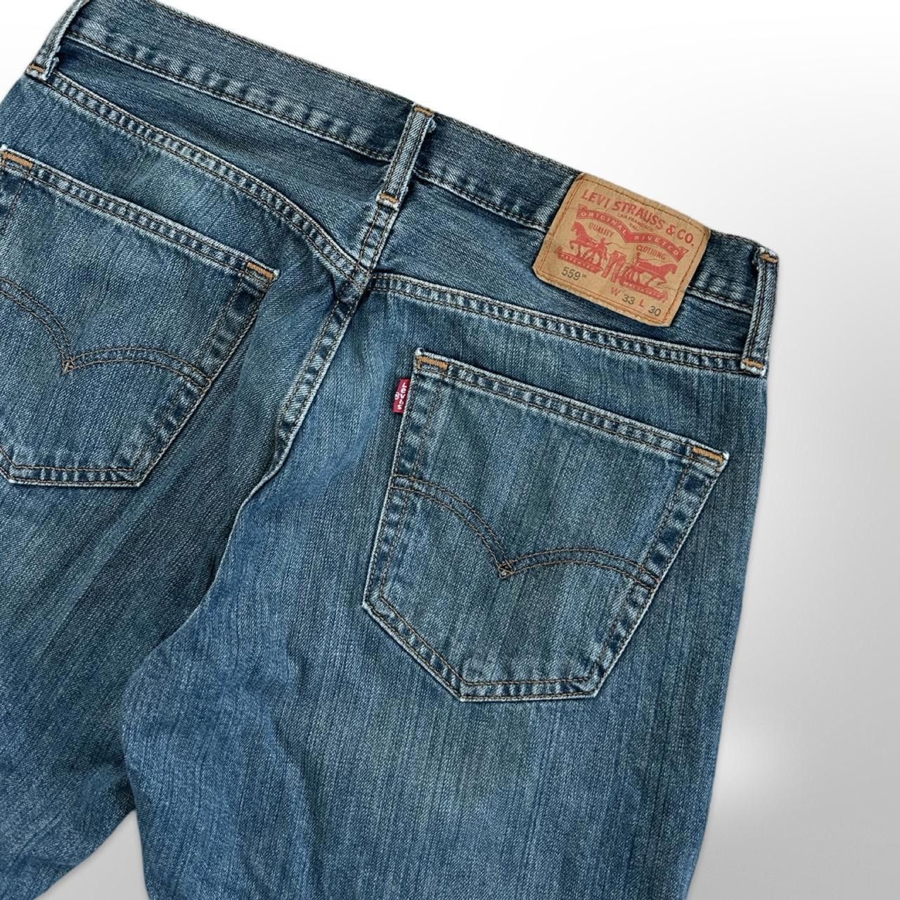 Levi's × Levi's Vintage Clothing × Vintage Levi’s 559 Relaxed Straight Jeans W33 L30 Size US 33 - 3 Thumbnail