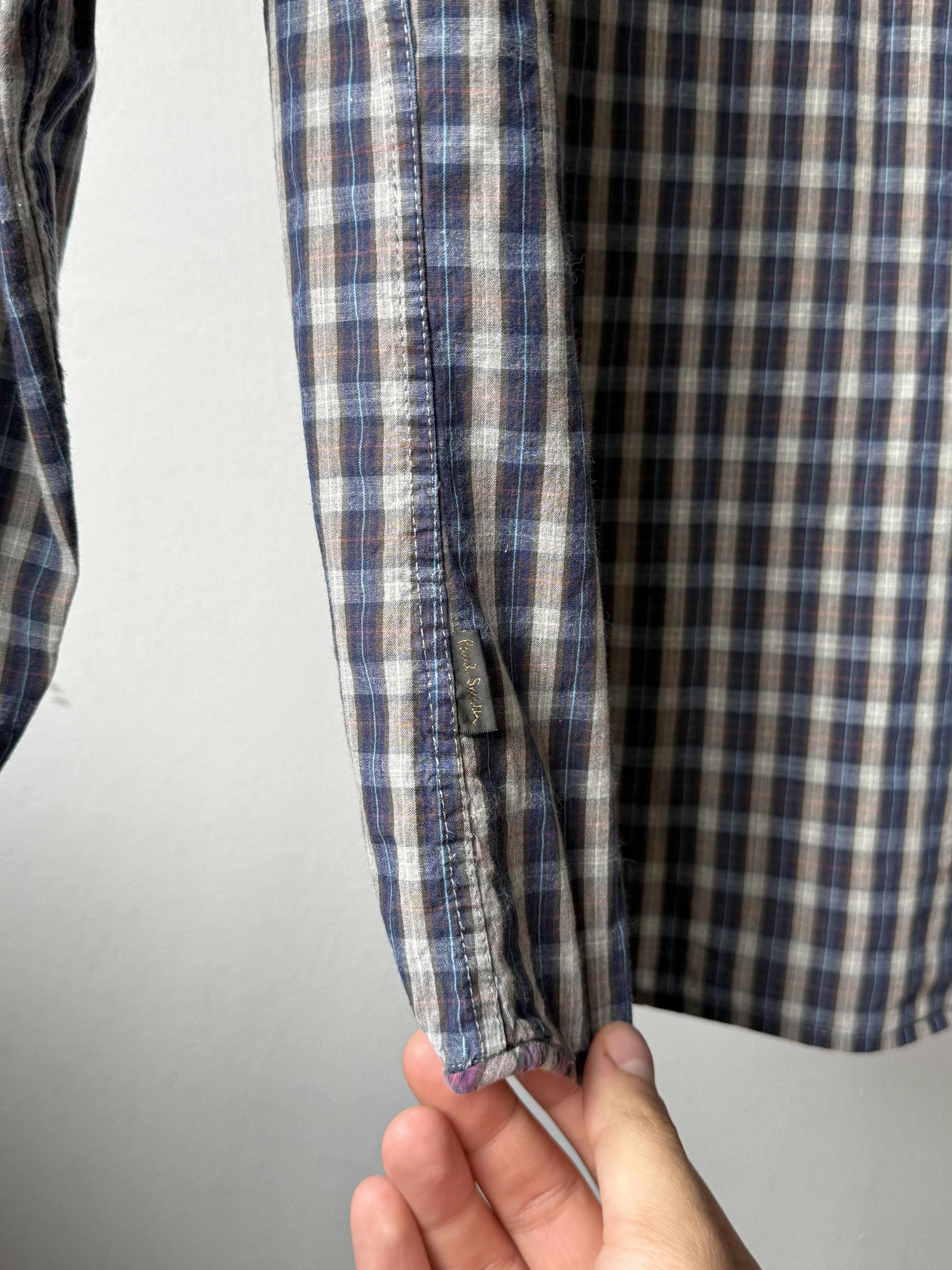 Paul Smith Paul Smith Jeans Plaid Tailored Fit Cotton Long Sleeve Shirt Size US L / EU 52-54 / 3 - 12 Thumbnail