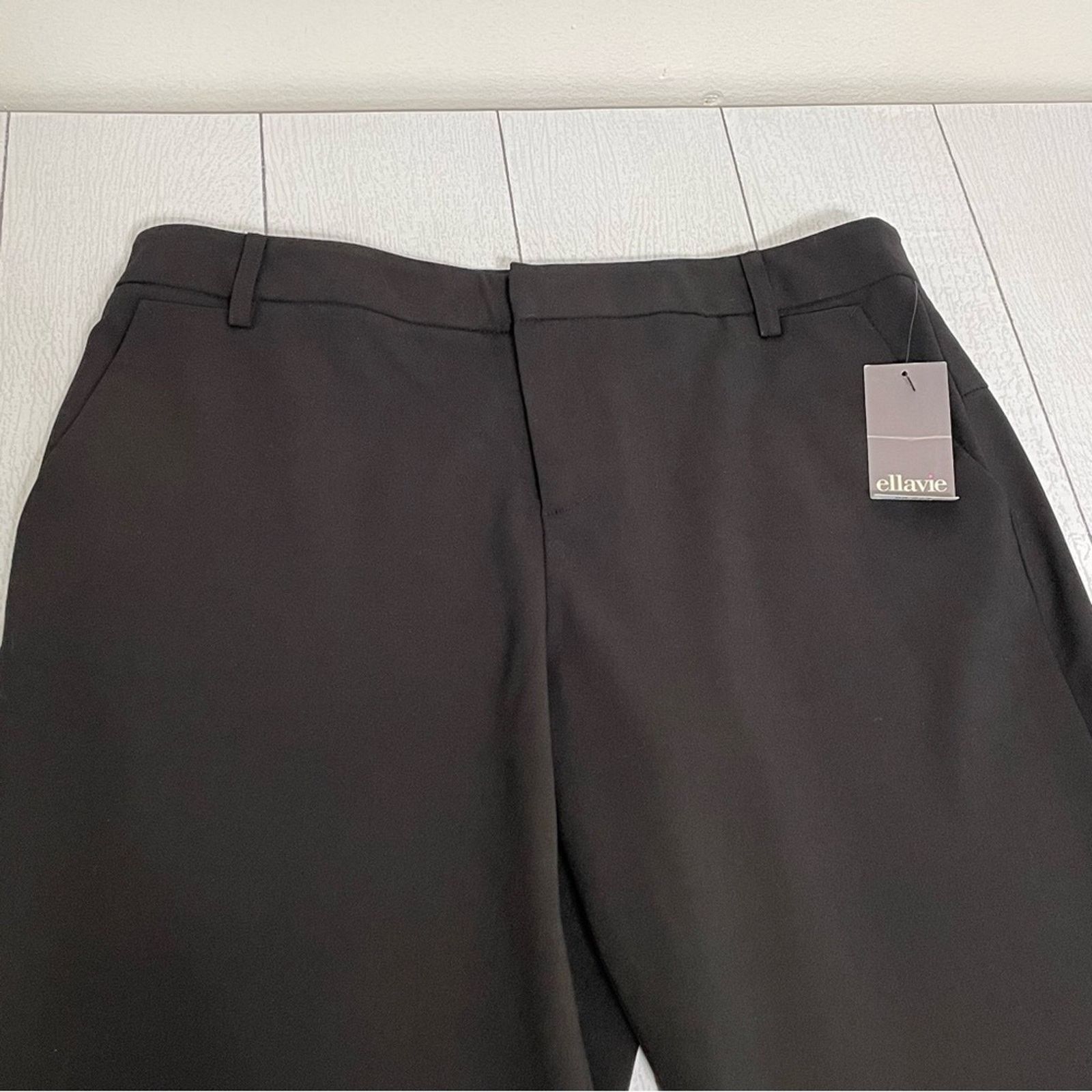 Other ELLAVIE Black Siena Cut Trousers Size 10 NWT Size 32" / US 10 / IT 46 - 2 Thumbnail