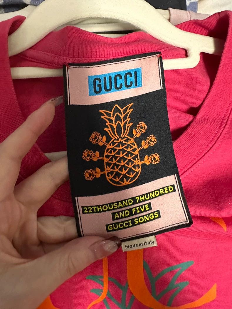 Gucci GucciBig pineapple pattern short sleeves 2503-Nextarrow Size US L / EU 52-54 / 3 - 2 Thumbnail