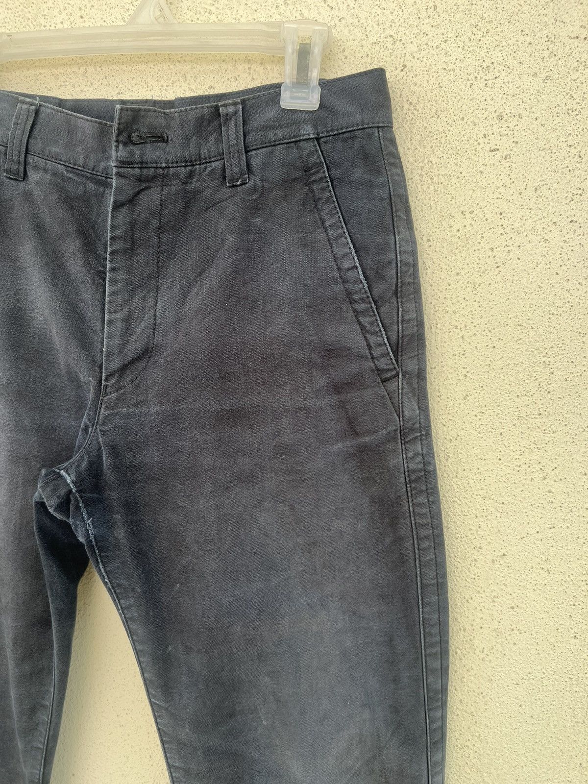 Comme des Garcons Homme Vintage 2005 CDGH AD2005 Distress Faded Waxed Chinos Pant Size US 30 / EU 46 - 12 Thumbnail