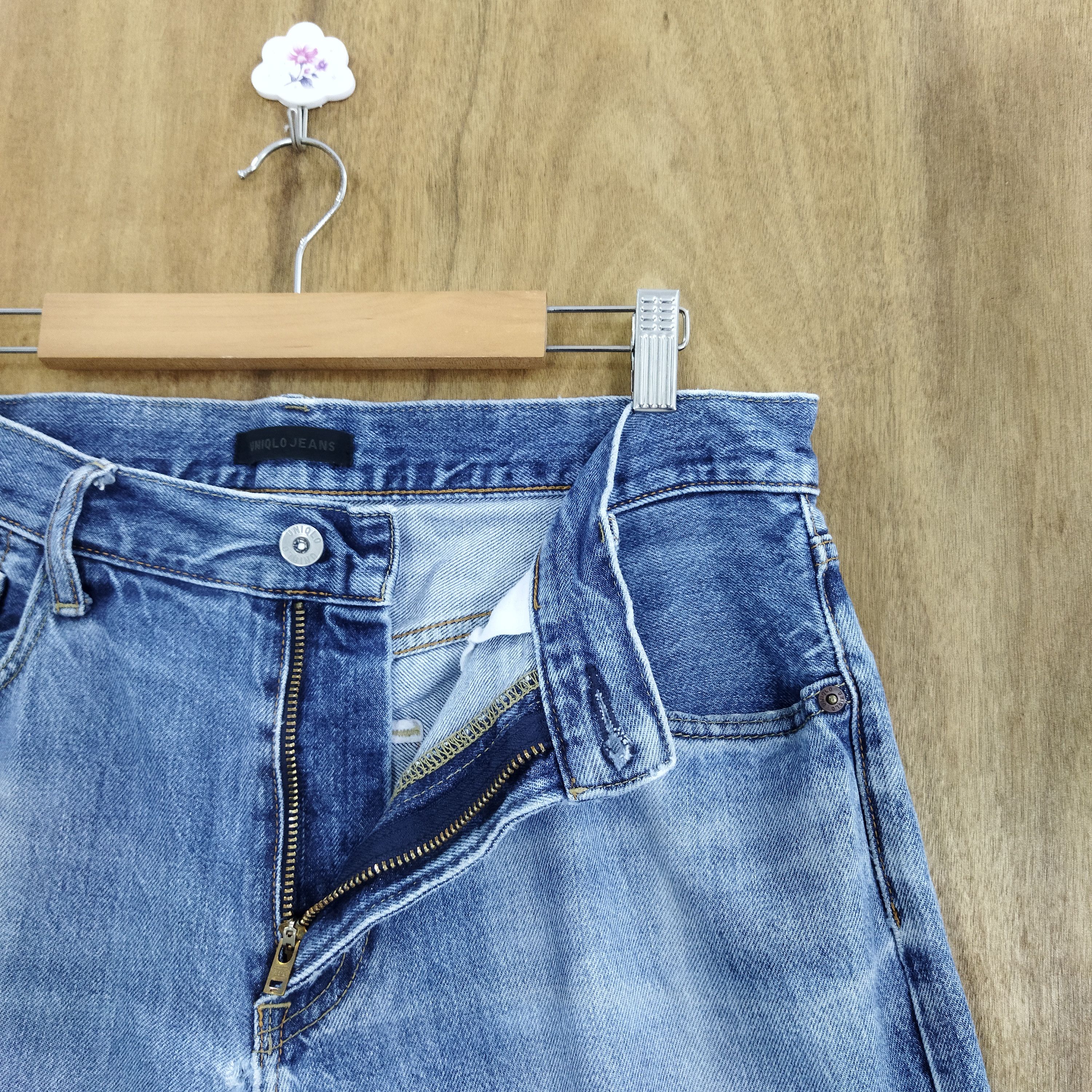 Japanese Brand VINTAGE JAPANESE DISTRESSED BLUE JEANS PANTS Size US 32 / EU 48 - 7 Thumbnail