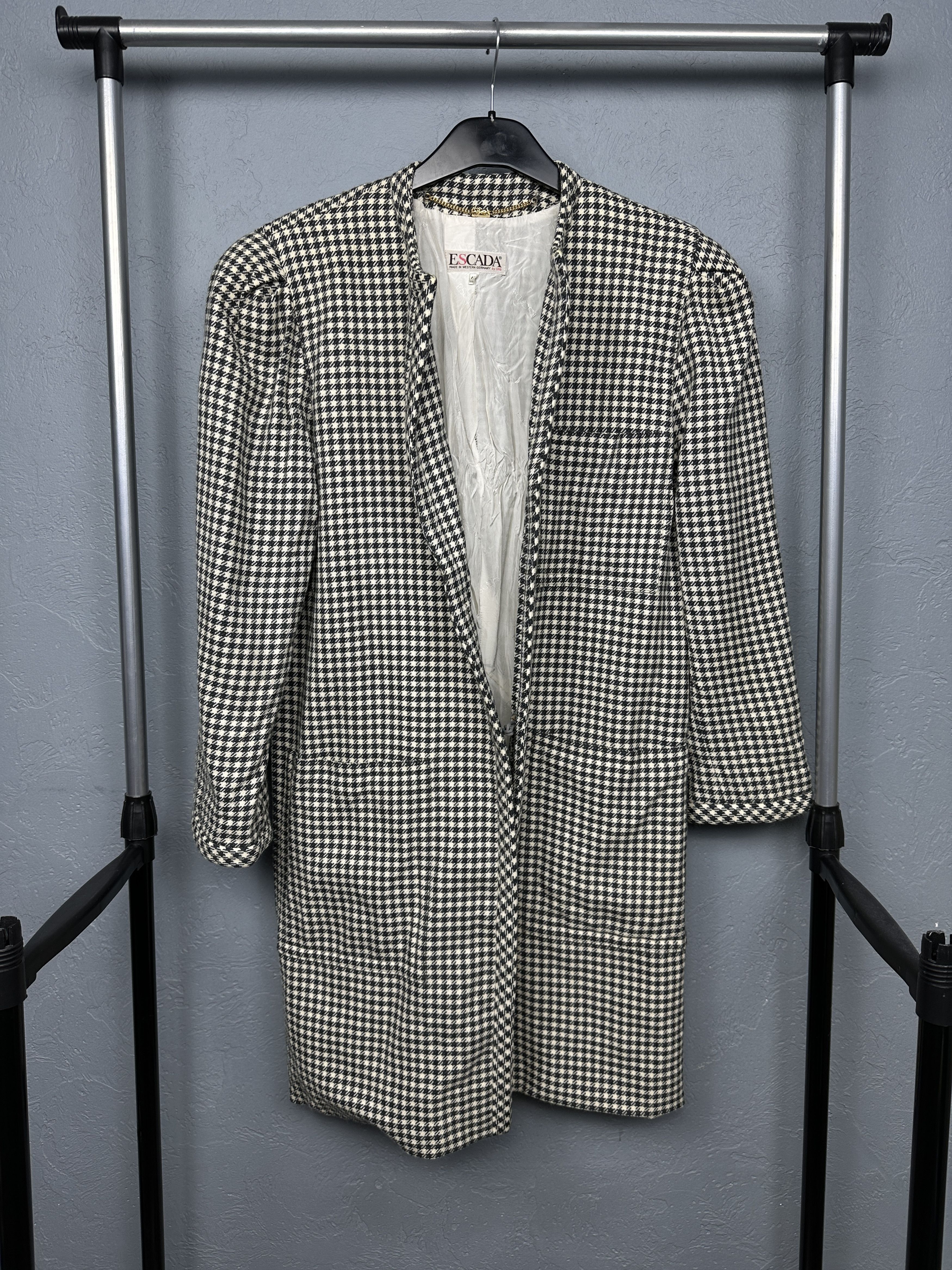 Escada Escada 80s Vintage Womens Wool Coat Jacket Size M / US 6-8 / IT 42-44 - 1 Thumbnail
