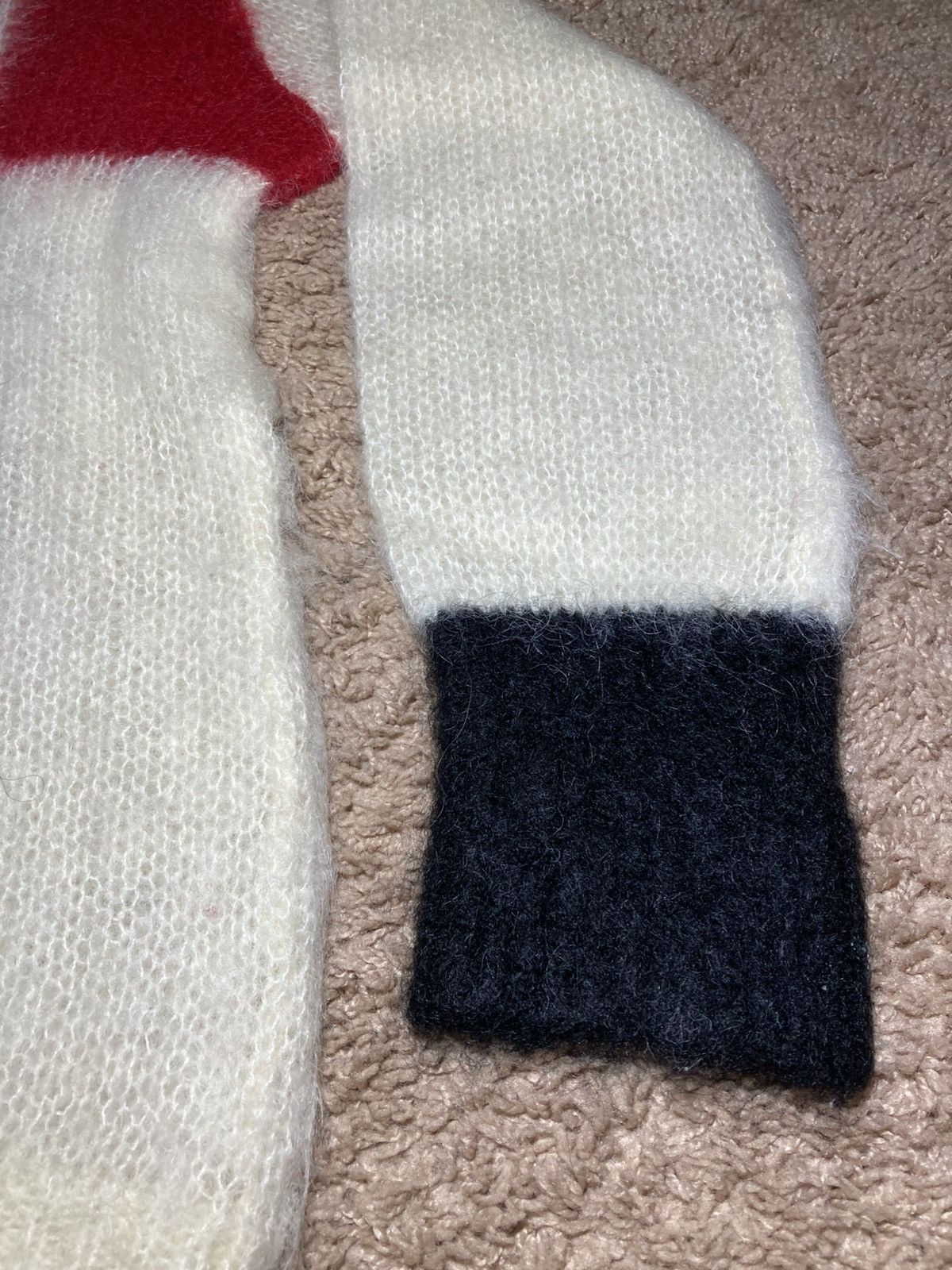 Japanese Brand × Vintage 90s Milkboy Seditionaries Wool Mohair Sweater Sample Red Sex Size US S / EU 44-46 / 1 - 4 Thumbnail