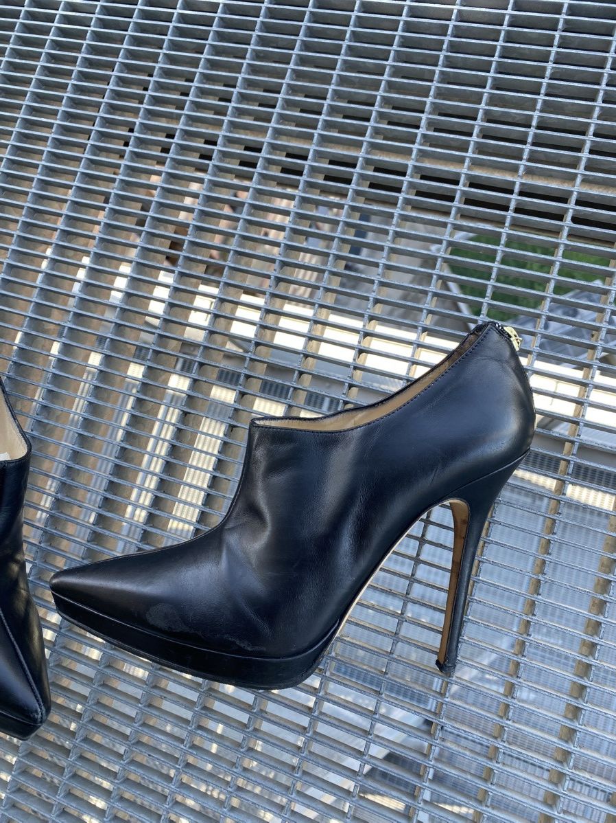 Jimmy Choo Jimmy Choo Mendez Ankle Leather Heel Boots Size US 10 / IT 40 - 2 Thumbnail