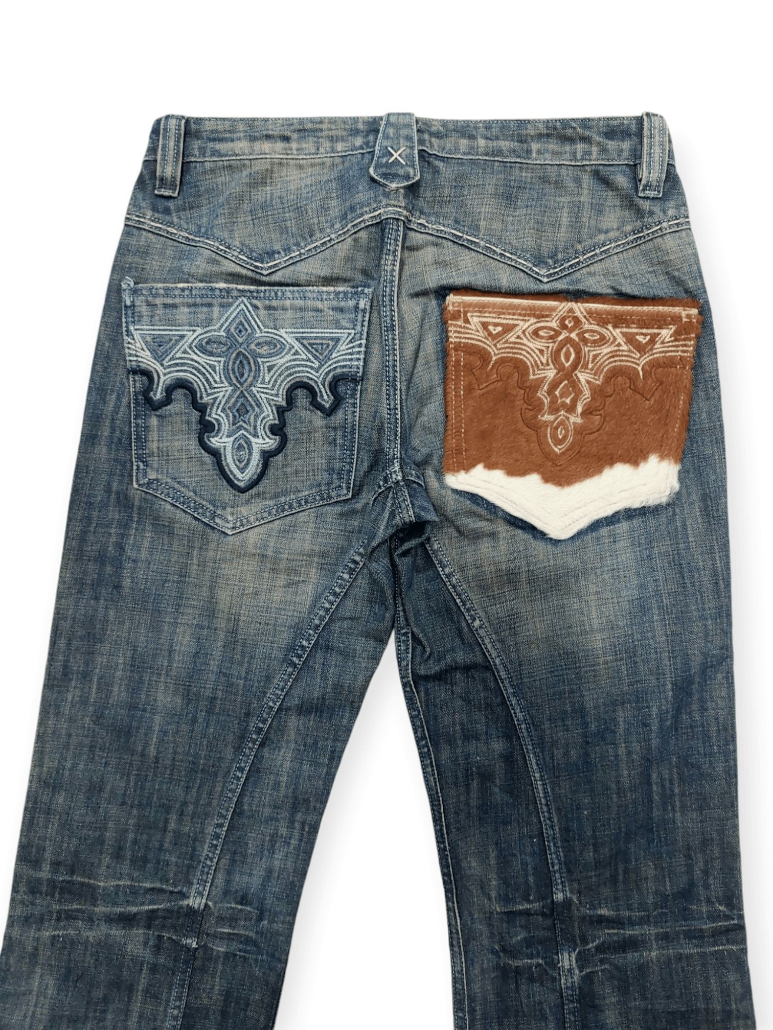 Antik Denim × If Six Was Nine Flared💥 Vintage Antik Denim Embroidered Denim Jeans Size US 31 - 16 Thumbnail