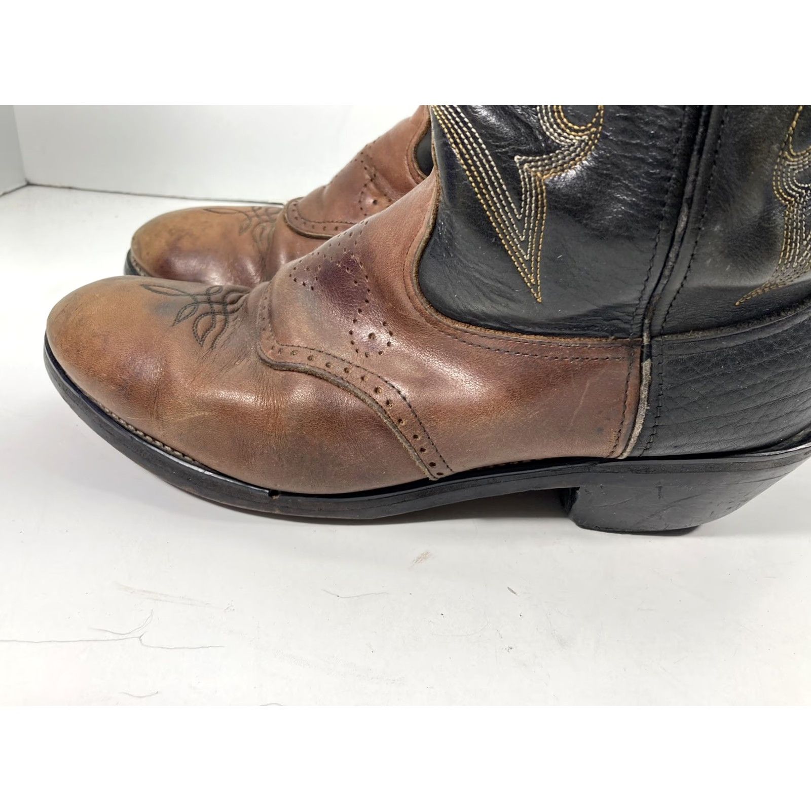 Durango Durango Buckaroo Boots Men Size 11 D Two Tone Leather Western Style SW6405 14 In Boots Mens Brown Western Cowboy Leather Durango Buckaroo SW6405 14 In Size US 11 / EU 44 - 5 Thumbnail
